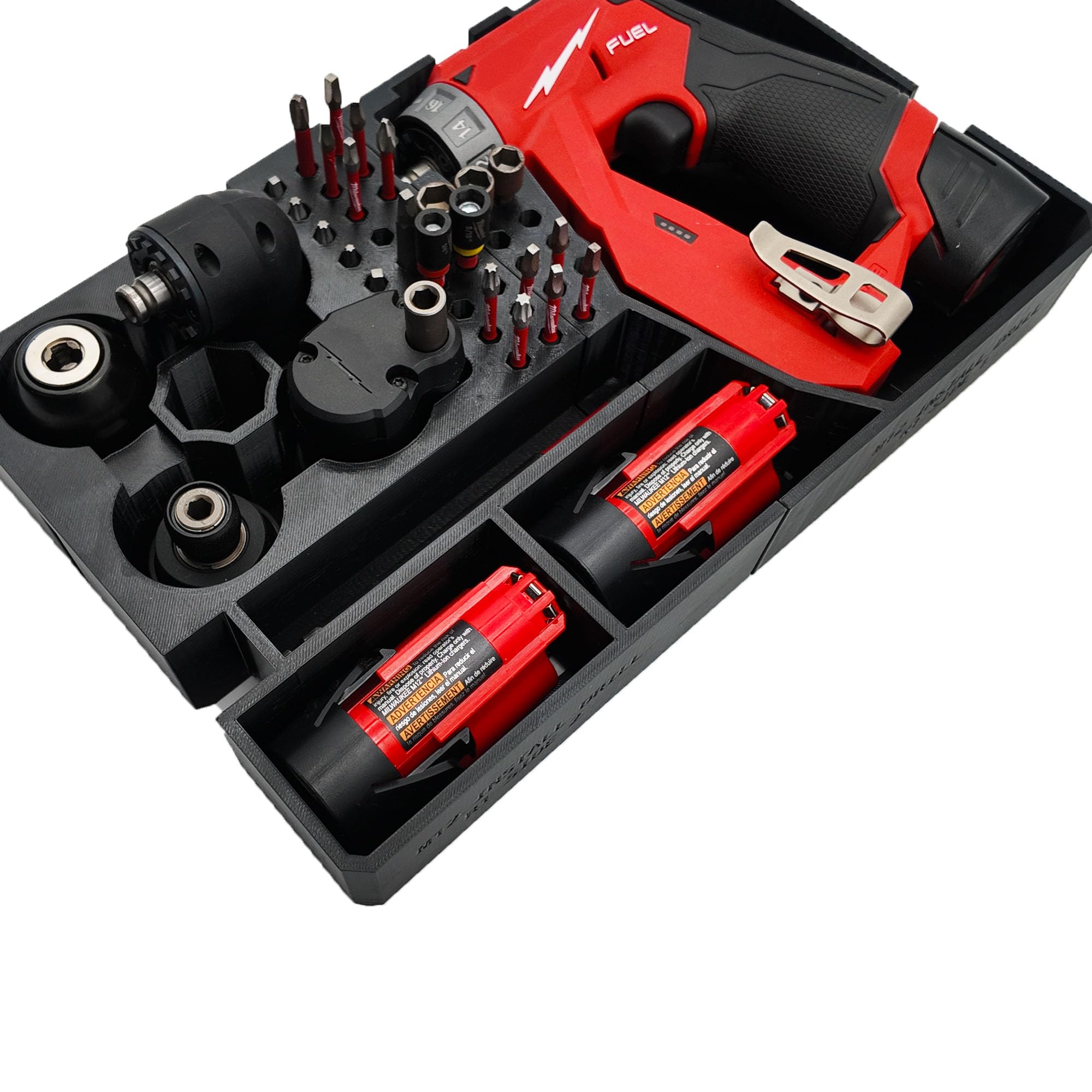 Organisateur pour perceuse d'installation M12 et organiseur Milwaukee Packout