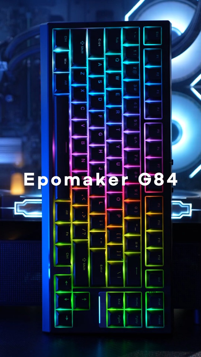 Amazon | EPOMAKER G84 80% RGBゲーミングメカニカルキーボード 2.4GHz