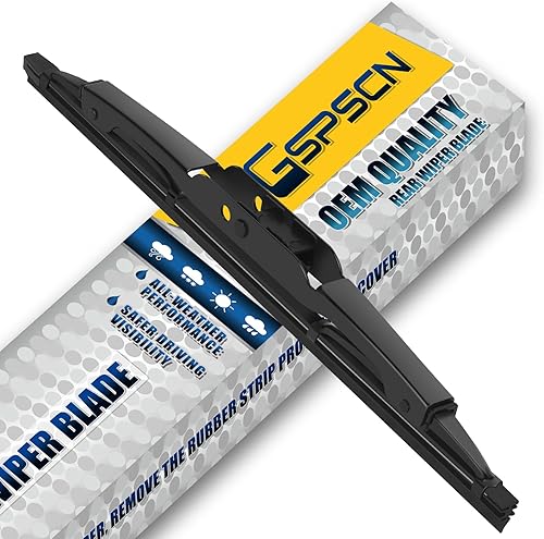 GSPSCN Limpiaparabrisas trasero de 10 pulgadas para Chevy Trax 22-13 Traverse 24-18 Jeep Compass 17-07, Patriot 17-07Ford Escape Focus 07-01Dodge
