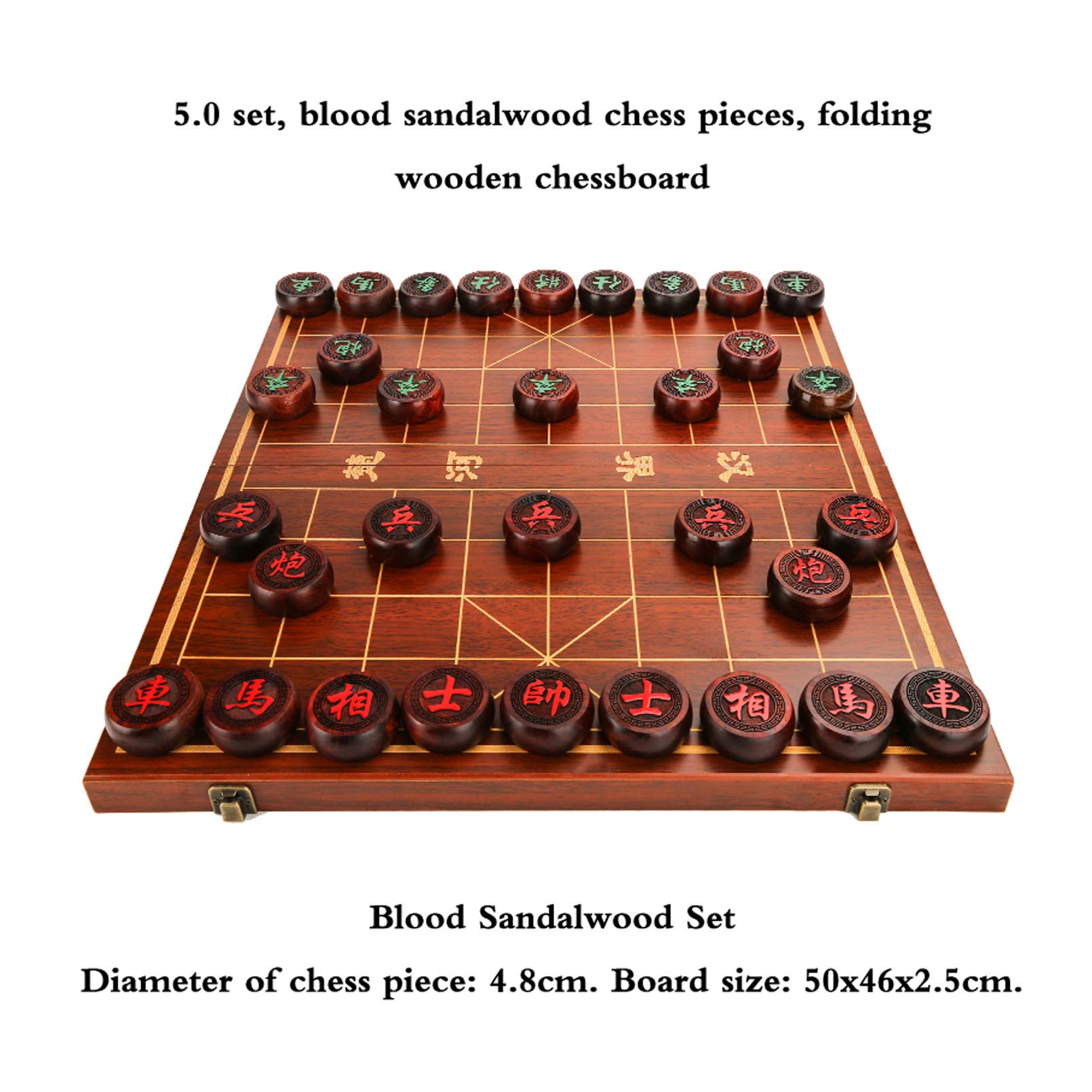 Cutfouwe Scacchi Cinesi (Xiangqi), Gioco da Tavolo da Viaggio con Pezzi di Gioco, Giochi da Tavolo per Adulti E Familiari,10