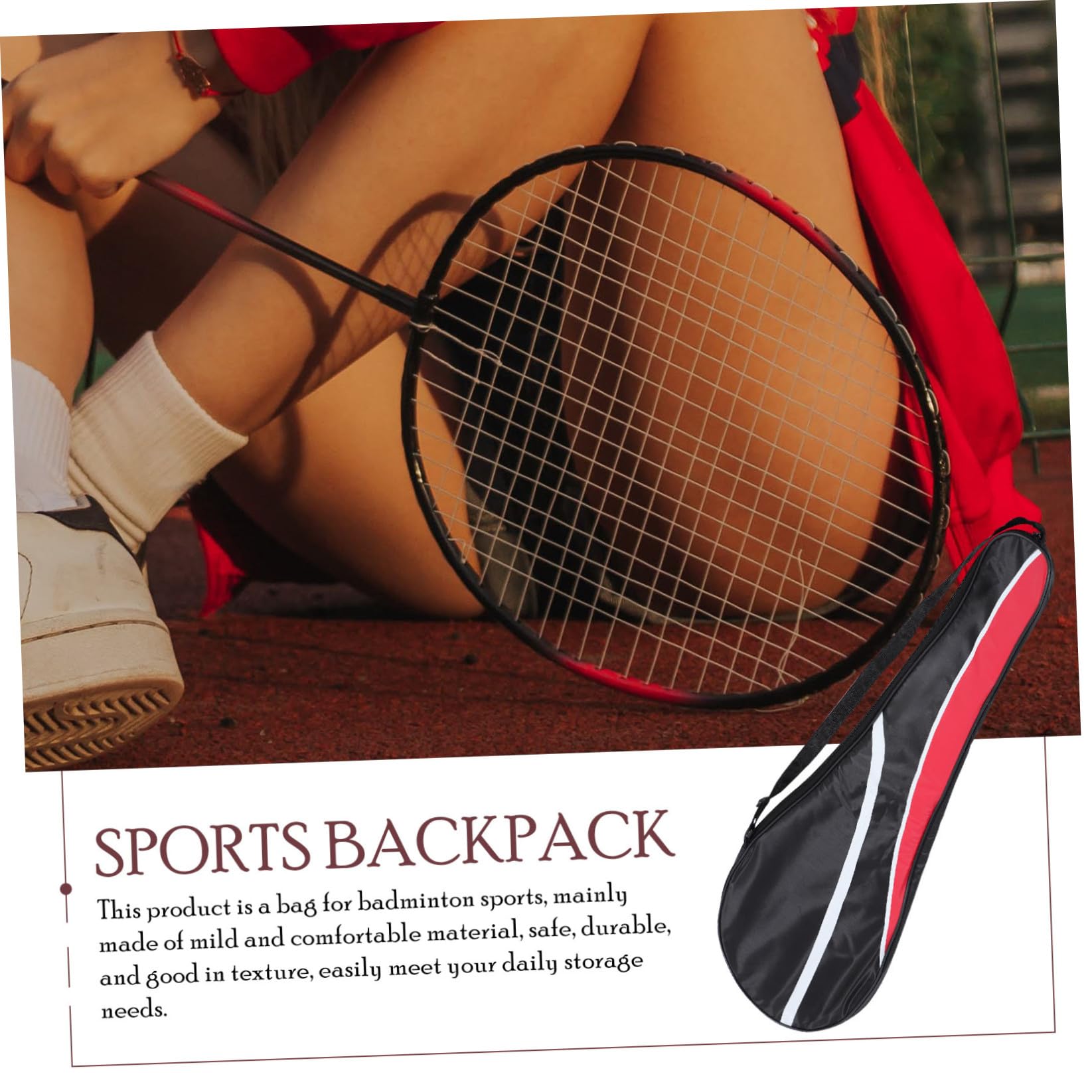 Happyyami Bolsa para Raqueta De Bádminton Bolsa De Oxford para Usar Actividades Al Aire