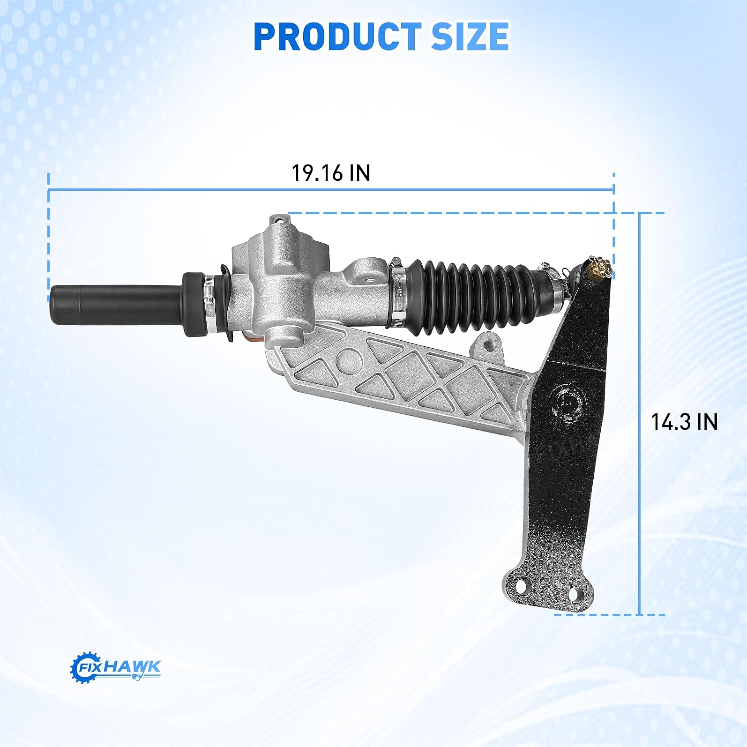 EZGO Steering Rack, Golf Cart Steering Gear Box Assembly Fit for 1994.6-2001 EZGO TXT and Medalist Golf Cart, Replace OEM# 70314-G01, 70314-G02, 70723-G02, 70147-G02