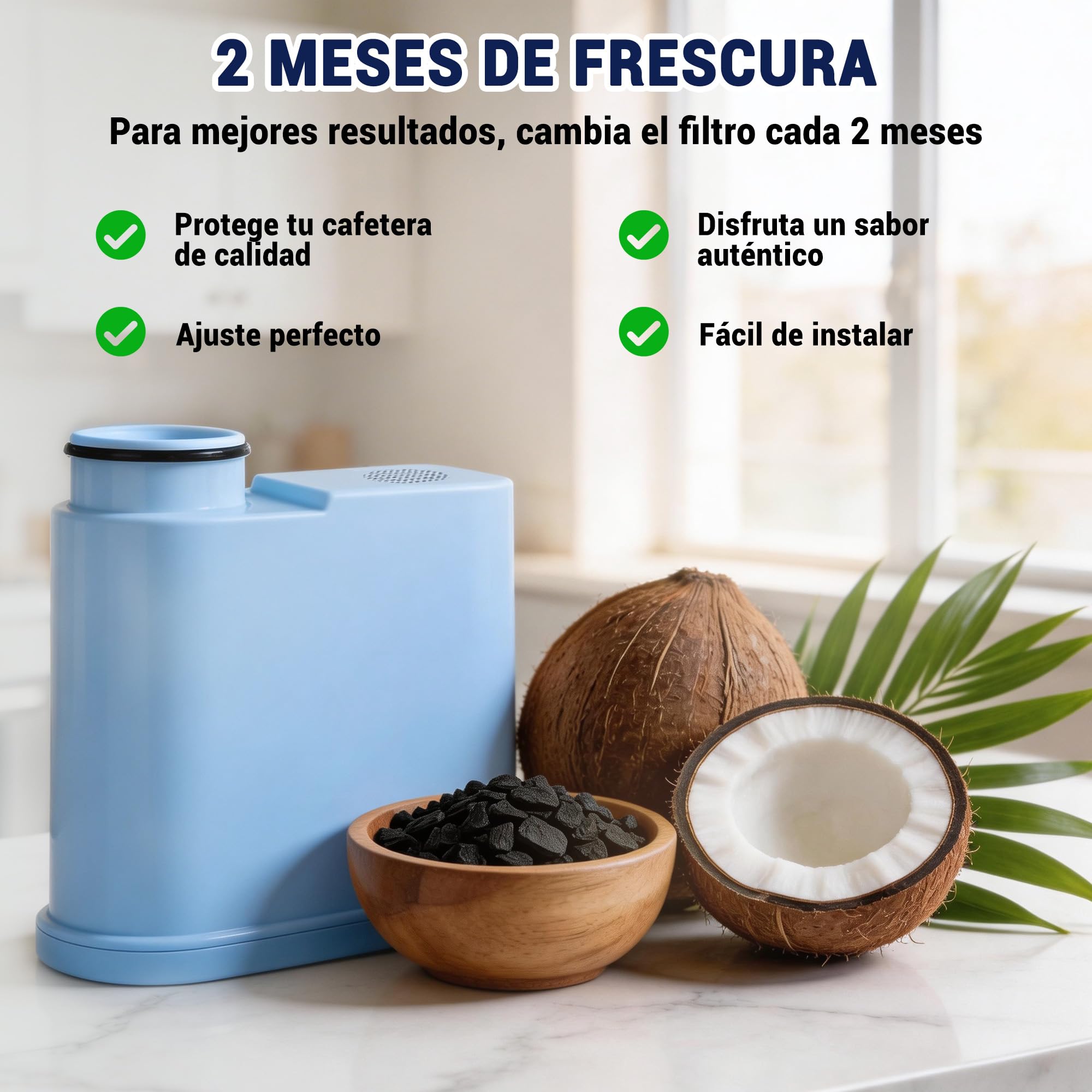4 Filtros de Agua Compatibles con Philips AquaClean CA6903/10, CA6903/22, CA6707/20, Filtro de Repuesto para Saeco y Philips Máquinas de Café Automáticas