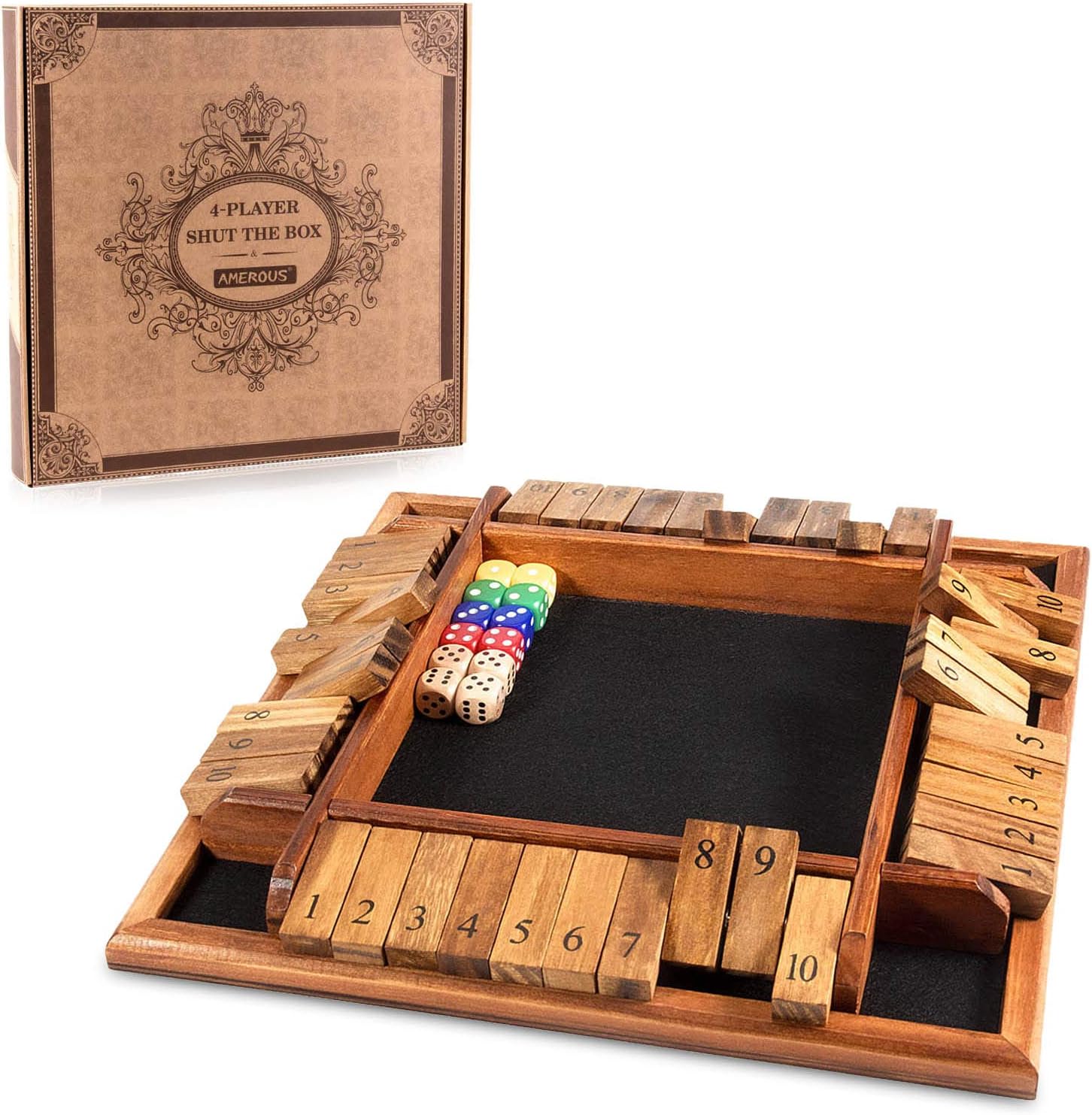 AMEROUS Shut The Box Brown