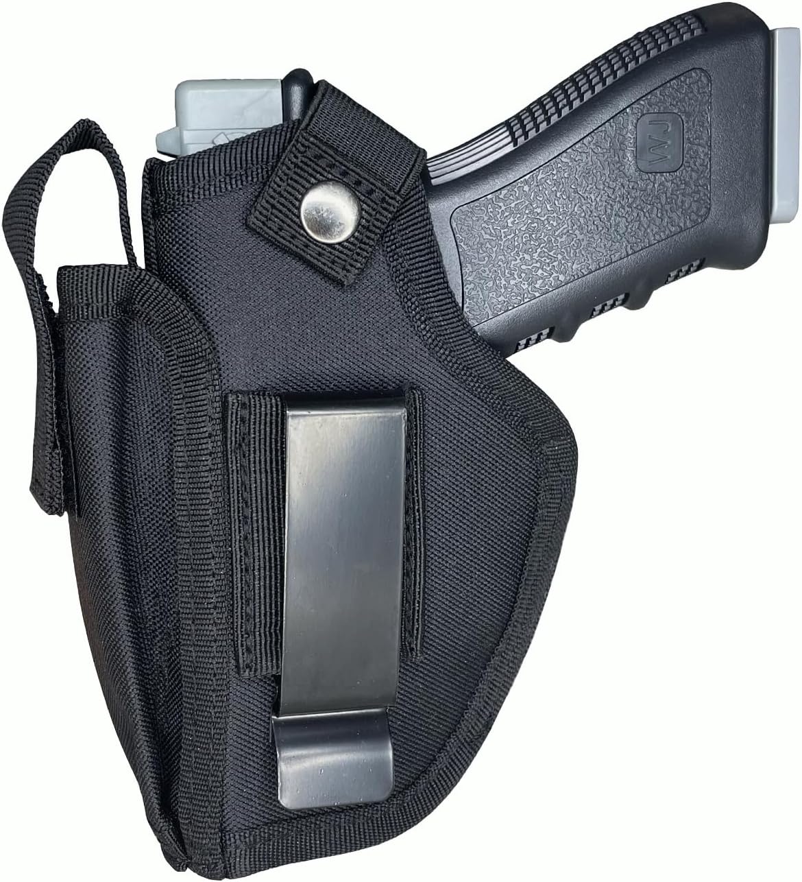 Universal Gun Holster with Mag Pouch for Concealed Carry Inside or Outside The Waistband Pistols Holsters for Right and Left Hand Draw Holster for Men/Women Black