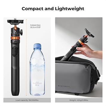 K&F CONCEPT 62'' Phone Selfie Stick Tripod