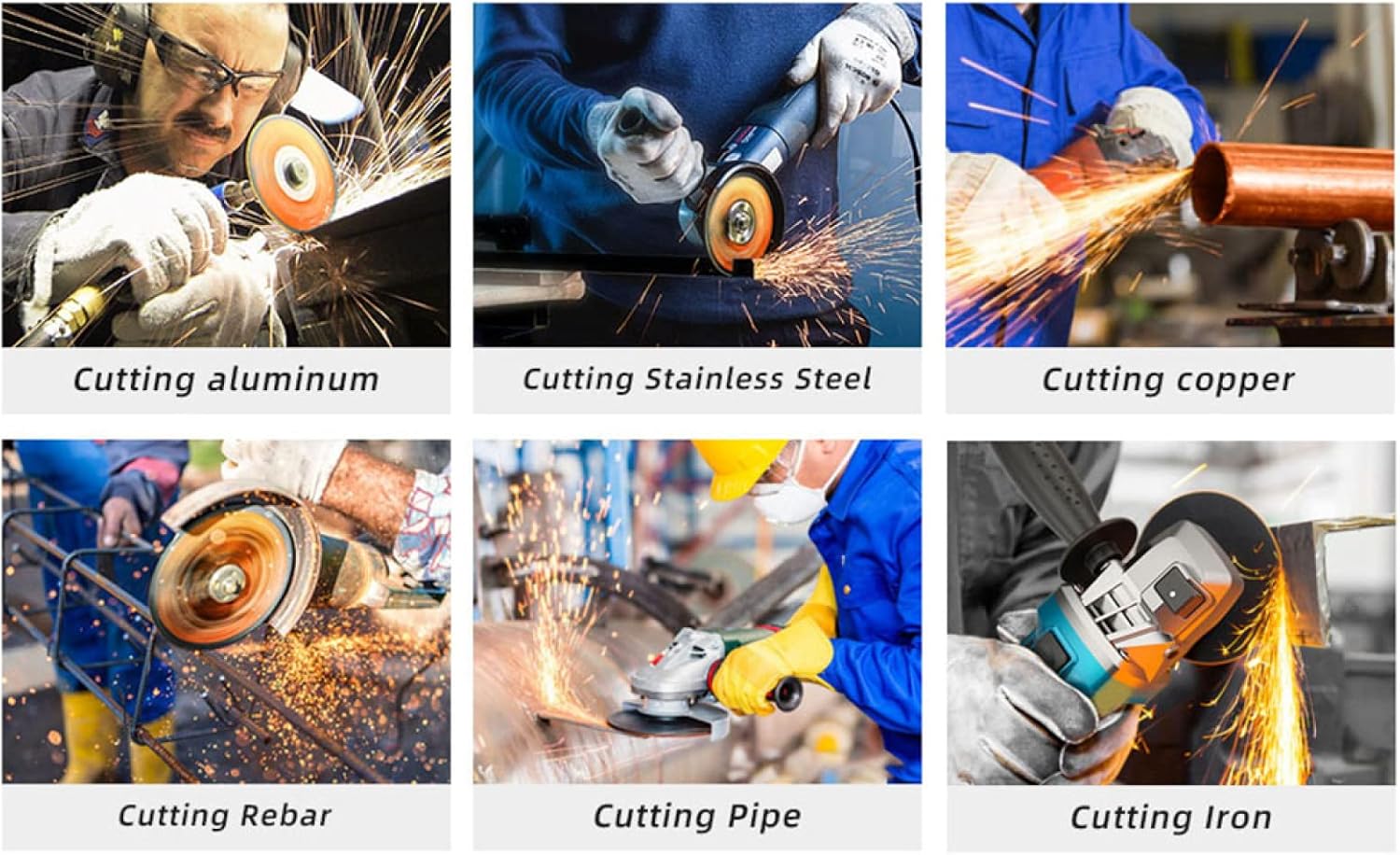 25pcs Cutting Disc 5'' Grinding Wheel Metal Stainless Steel Wheels For Angle Grinder 125mm Angle Grinder Accessories
