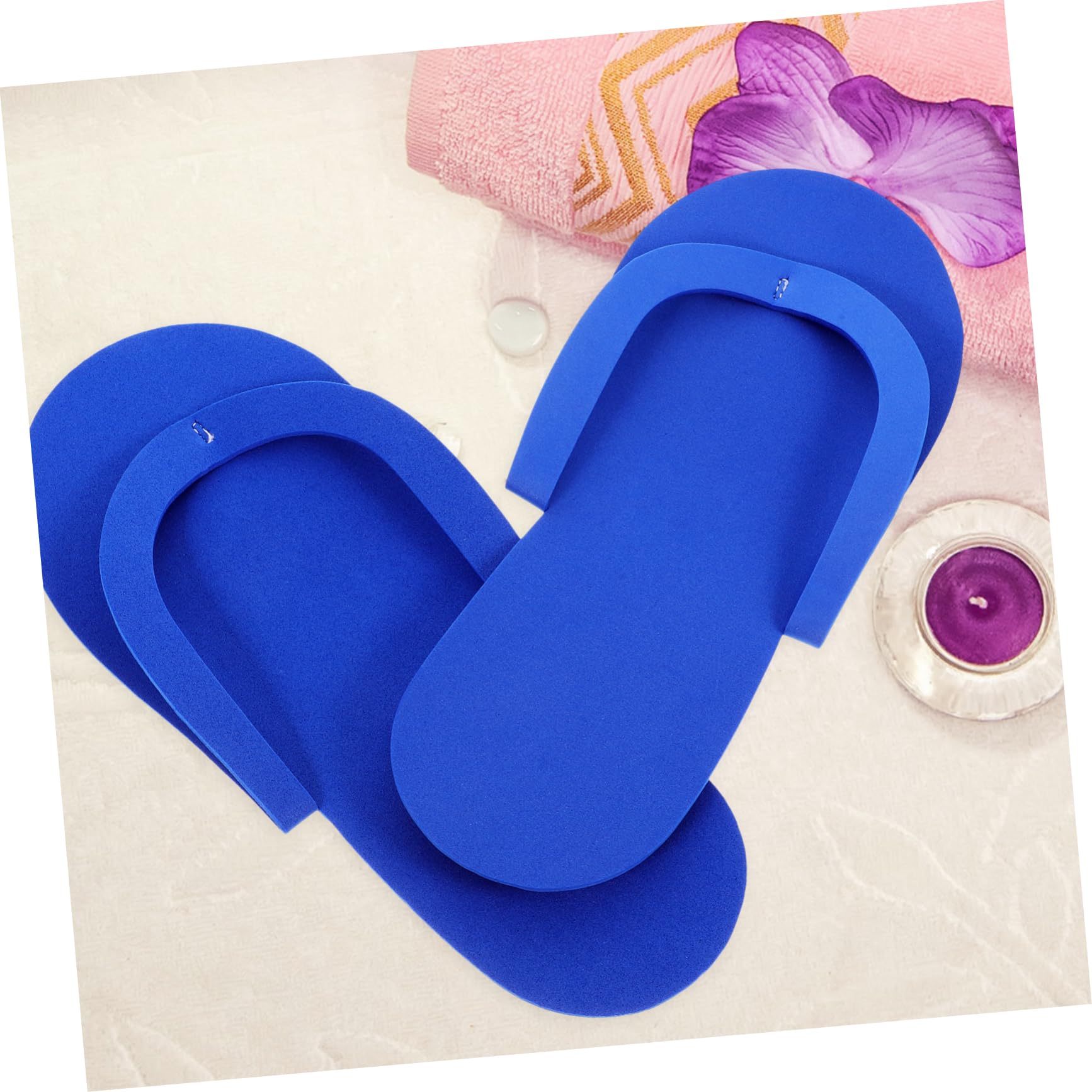 Toyvian 36 Pares Zapatillas De Pedicura De Espuma Zapatillas De Verano De Espuma Zapatillas De Salón Sandalias De Pedicura Chanclas De Salón Hombres y Mujeres Bulto Zapatos De Espuma