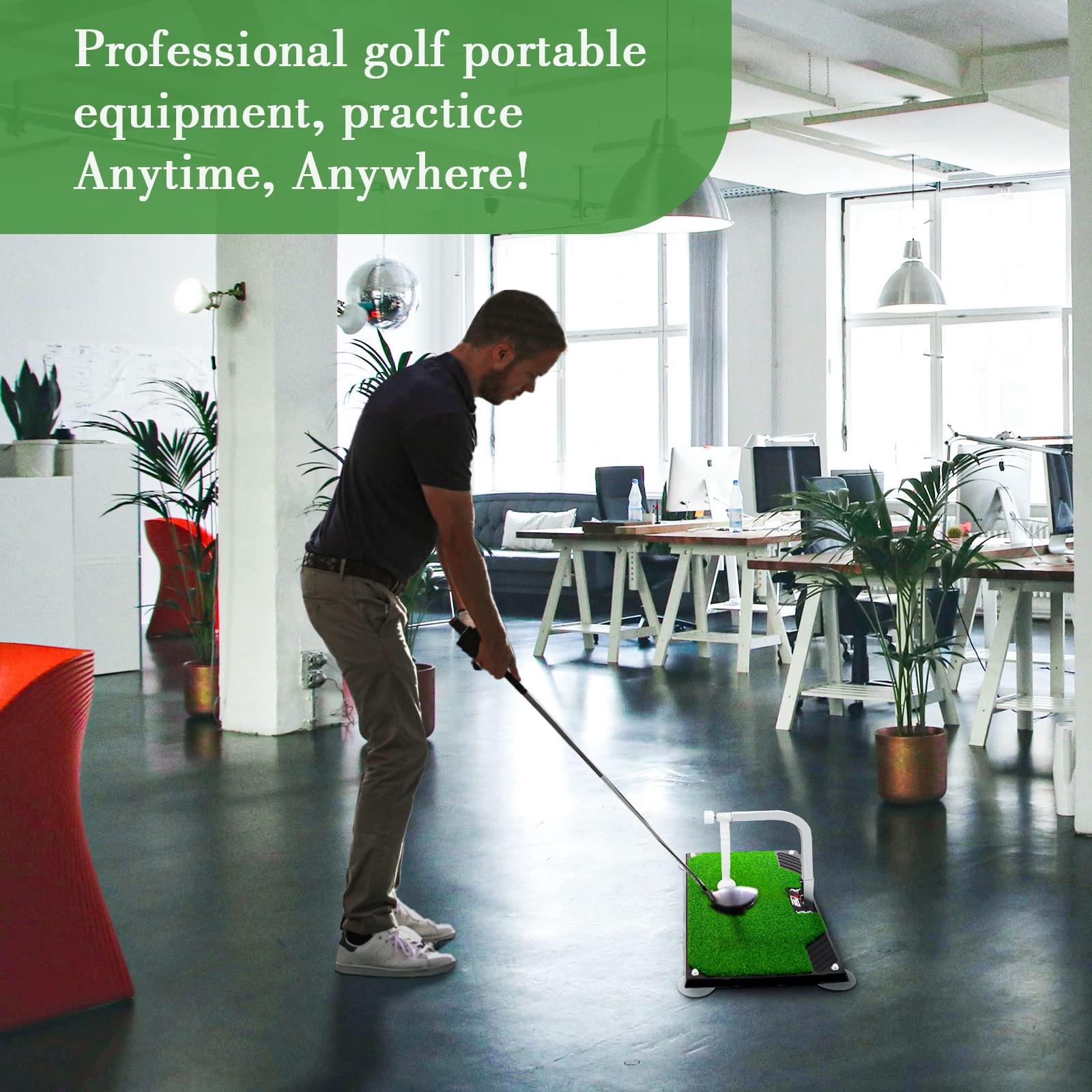 Golf Swing Trainer, Golf Training Equipment, Indoor/Outdoor Golf