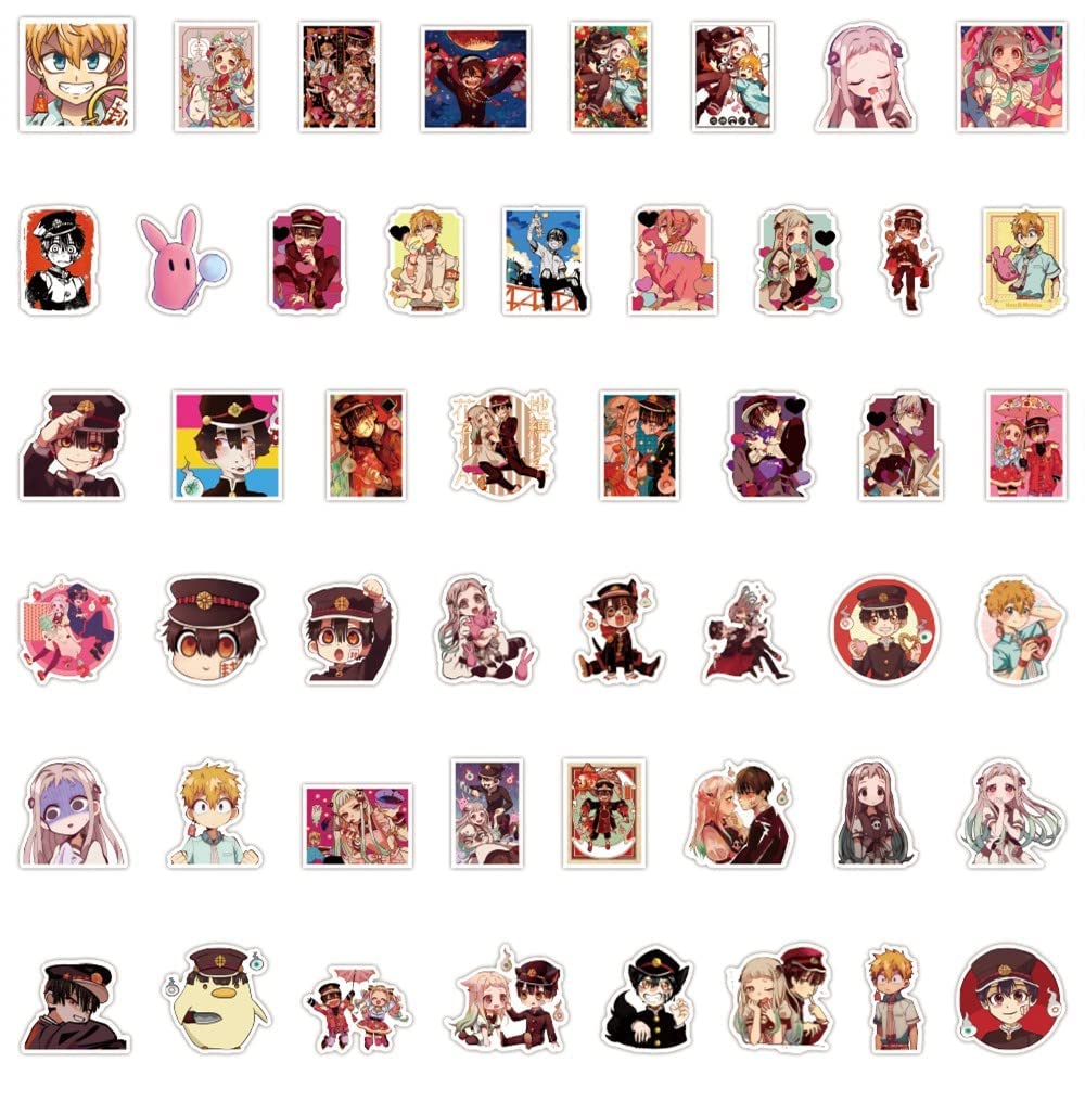 Autocollants Toilet Bounds Hanako Kun, 50 Pcs Cute Figurine Vinyle Stickers Imperméable Pour Fête, Scrapbooking Ordinateur Portable Skateboard Pour Étudiants Adolescents