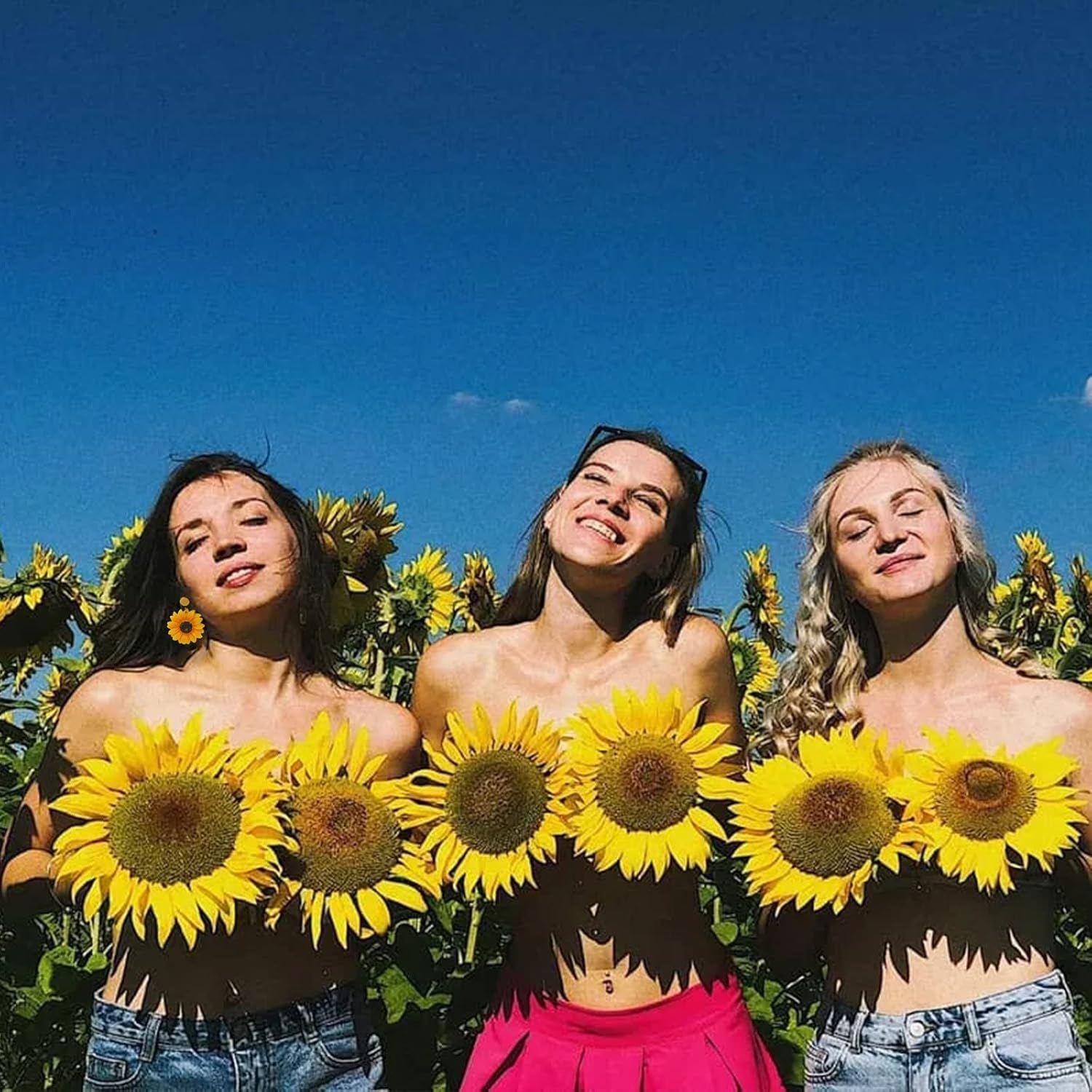 Sunflower Earrings for Women 3D Daisy Flower Dangle Earrings Sunflower Dresses Shirts Accessories Gifts - Image 5