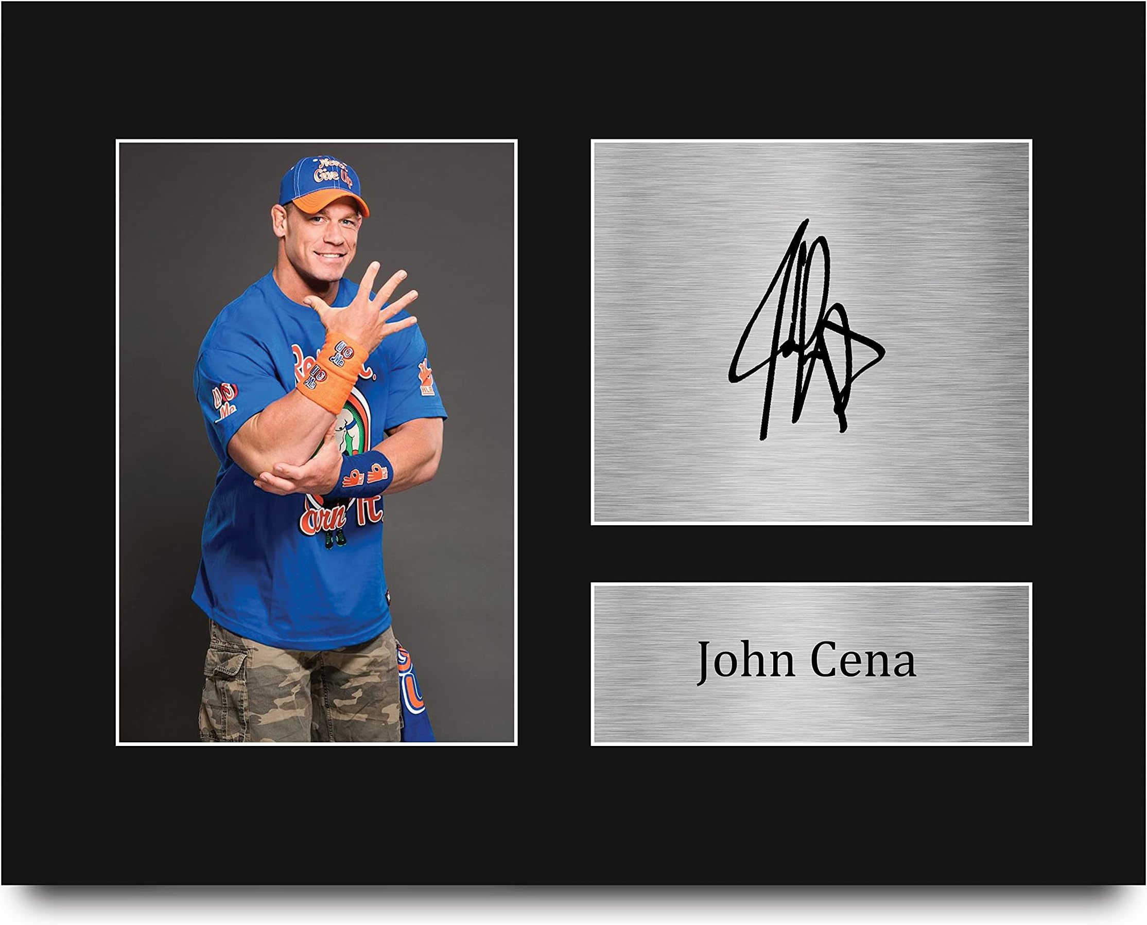 HWC Trading John Cena Wrestling Gifts Printed Signed Autograph Picture for WWE & WWF Memorabilia Fans - US Letter