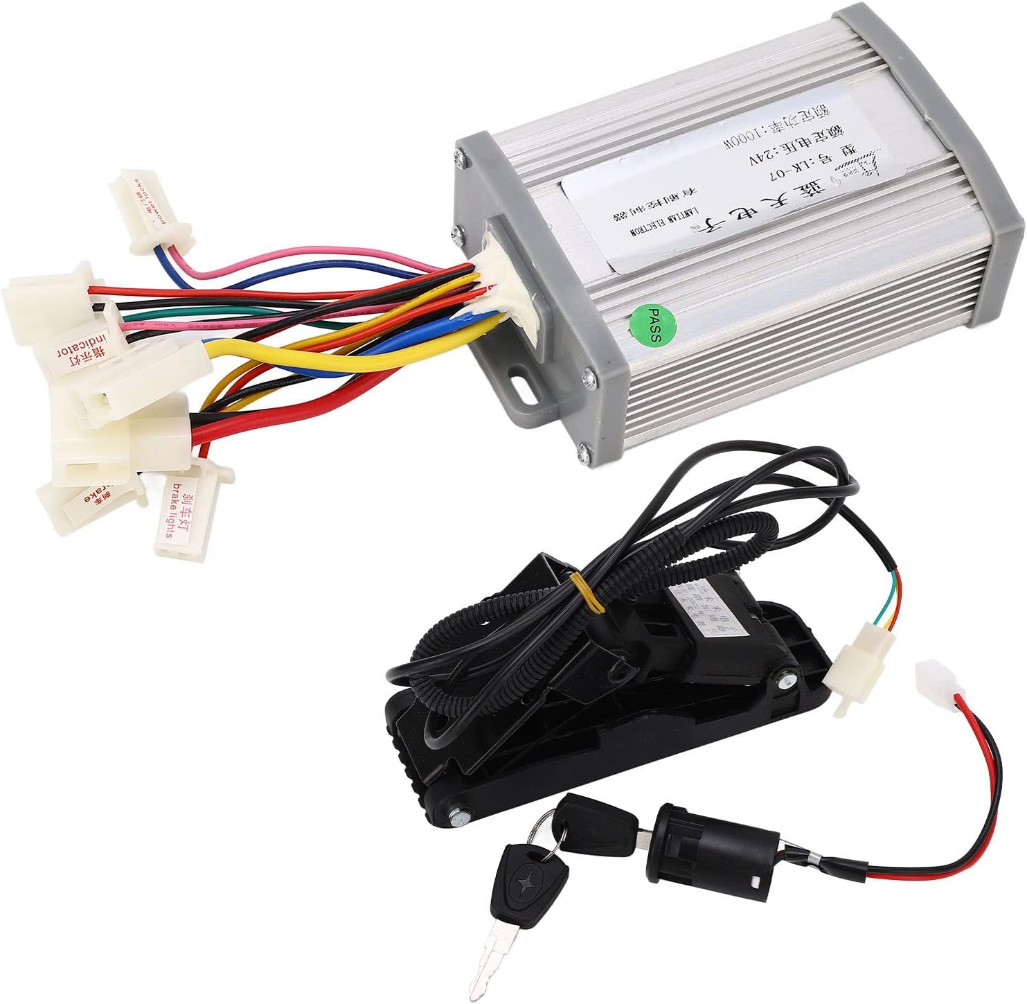 Honio Electric Controller Pedal Kit, 24V 1000W Low Voltage