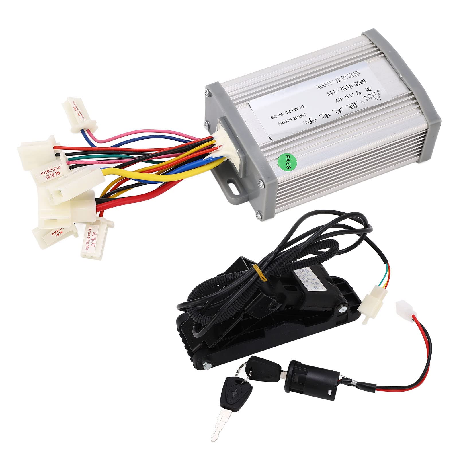 Haofy 24 V 1000W Gebürstete Elektrofahrradsteuerung mit Pedal -Drosselklappen -Kit für Stabil