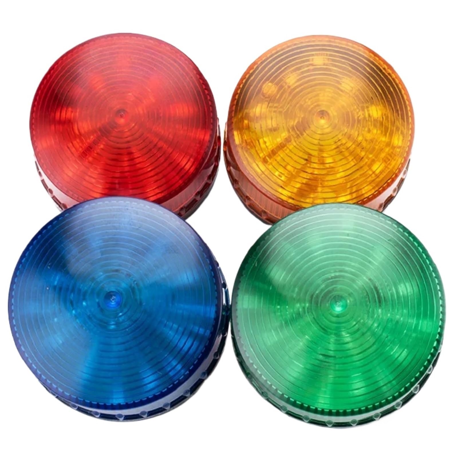Mini lampka ostrzegawcza, alarm ostrzegawczy, migające światło LED 3071, 12 V, 24 V, 220 V, bez brzęczyka (niebieska, 24 V)