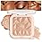 evpct Champagne Face Highlighter Makeup Shimmer Glitter Diamond Sparkly Highlighters Makeup Palette Powder for Face Body Cheek Skin iluminadores iluminador de jos maquillaje luminizers E02