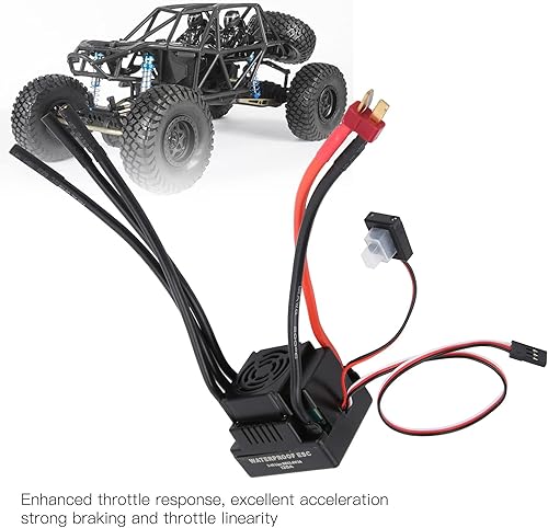 Miniatura 8 de Fydun 120A RC Bl Waterproof Electronic Speed Controller ESC for 18 110 RC Car Model Ornntss