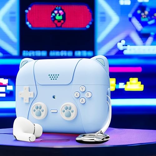 Miniatura 2 de Funda para AirPods Pro, bonita funda de silicona suave de silicona para Apple AirPod Pro 21, funda de carga, color azul