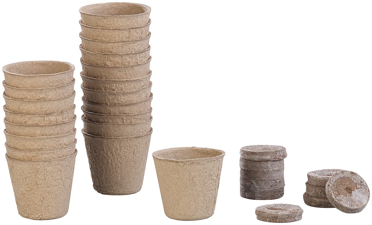 Royal Gardineer kit di germinazione: 84-pezzi Set di coltivazione delle piante, Vasi per semina biodegradabili, personalizzabili (vasi per la semina, set coltivazione piante, coltivare)