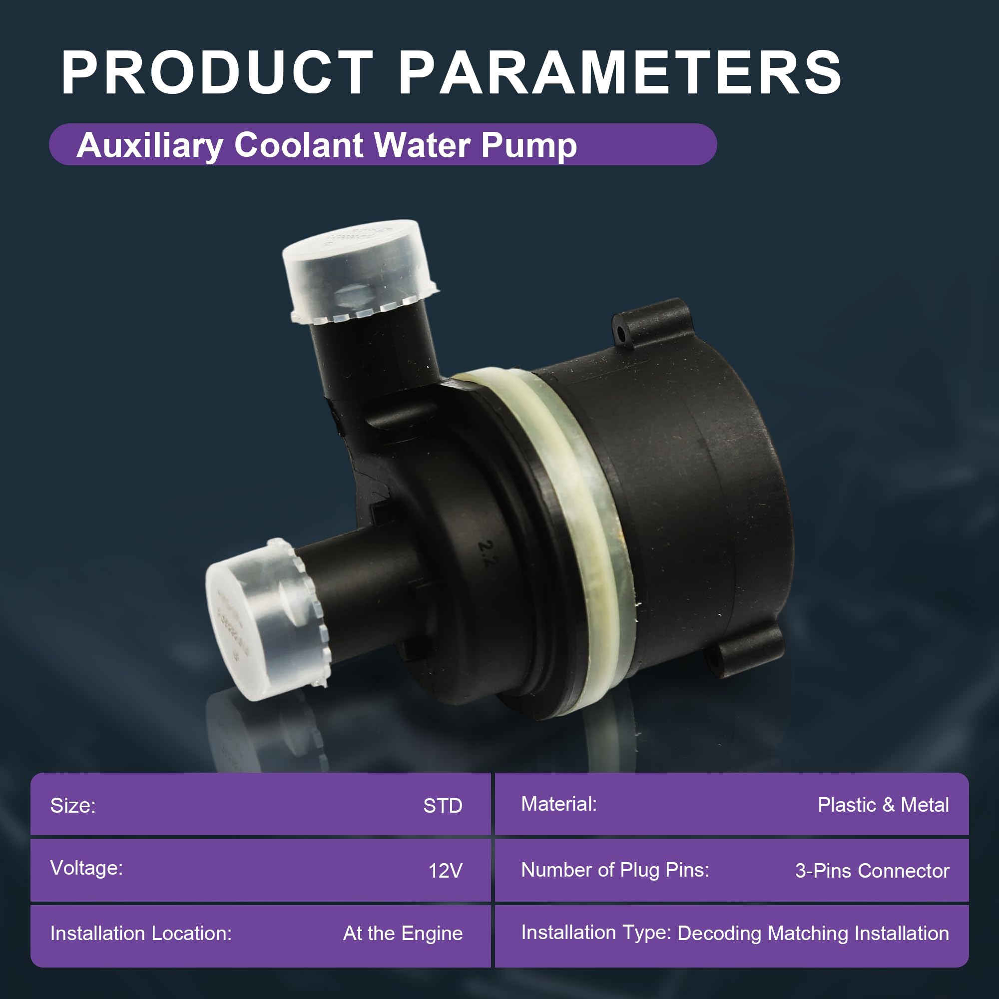 Amazon.com: Sprwinautummer 059121012B Auxiliary Coolant Water Pump