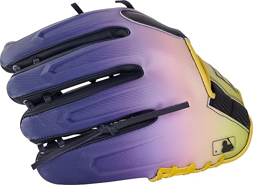 Miniatura 101 de Rawlings Guantes de béisbol REV1X Tamaños 11.5 a 12.75 pulgadas Múltiples estilos Negro/dorado 2 piezas de tela sólida