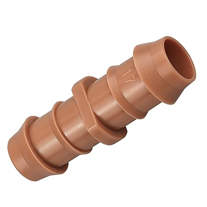 iMopo 35-Pack Drip Irrigation Barbed Coupling Fittings, Barbed Connectors(17mm) Fit 1/2''(.600 ID) Drip Tubing,Sprinkler Tubing Connector for Drip Irrigation Systems