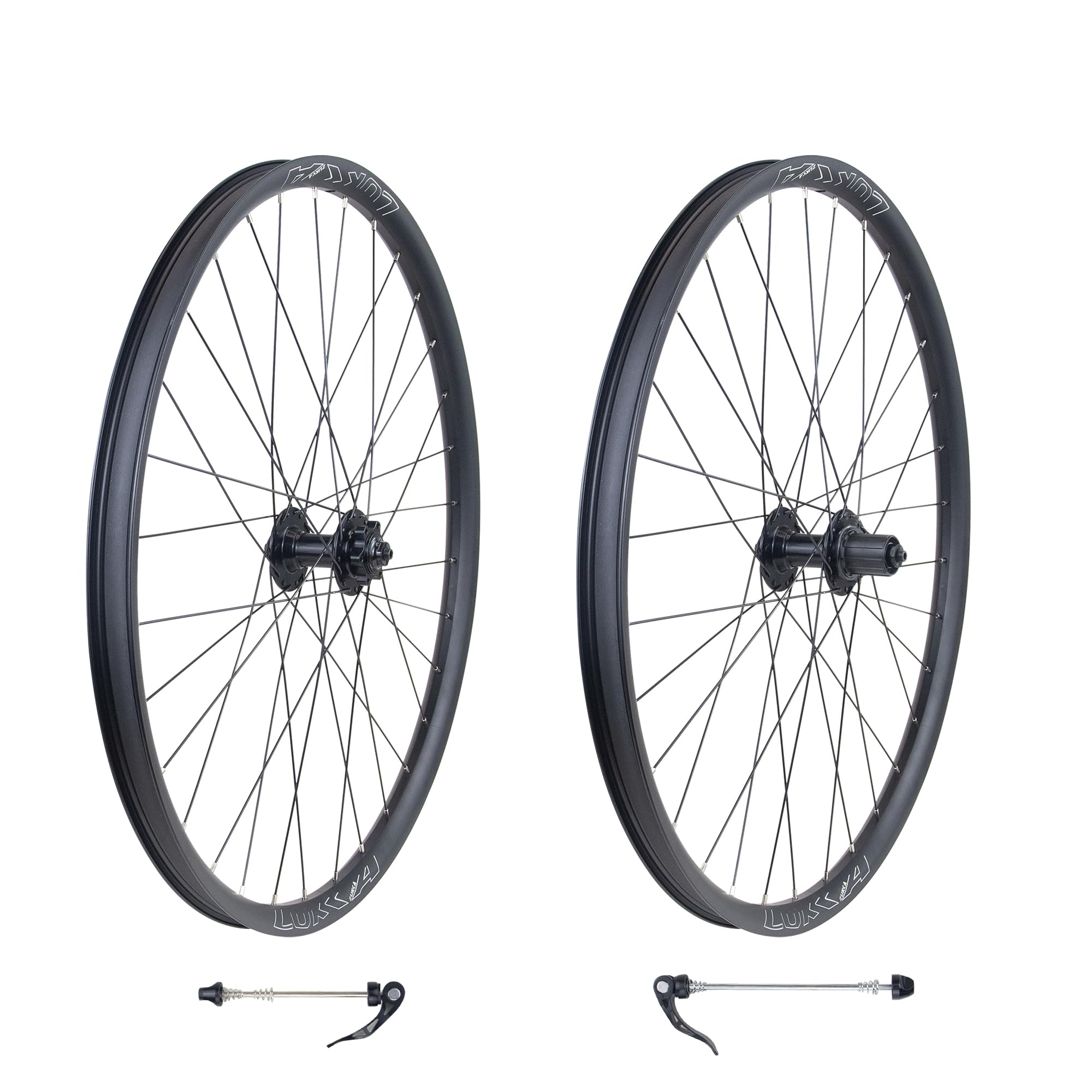WEEROCK Bike 26/27.5/29 Inch MTB Wheel Set Aluminium Alloy Double Wall Rims for Mountain Bike，Bicycle Wheelsets with Bearing Hubs for DISC Brake compatibes with 7/8/9/10/11 Speeds Cassette