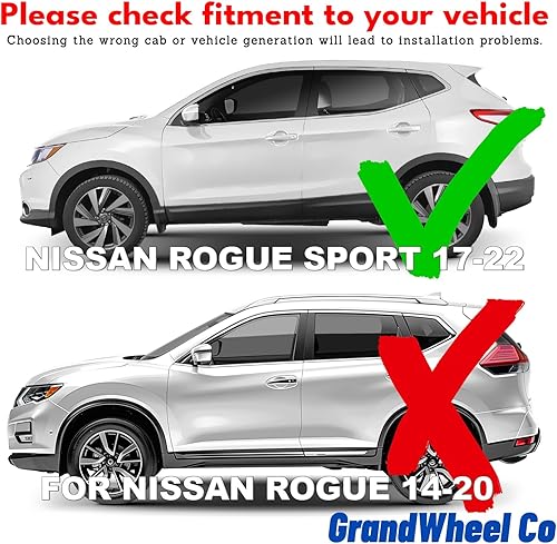 Miniatura 2 de GrandWheel Co GW0239 - Deflectores de ventilación de ventana lateral tintados ahumados compatibles con Toyota Highlander 2014-2019 - 4 unidades