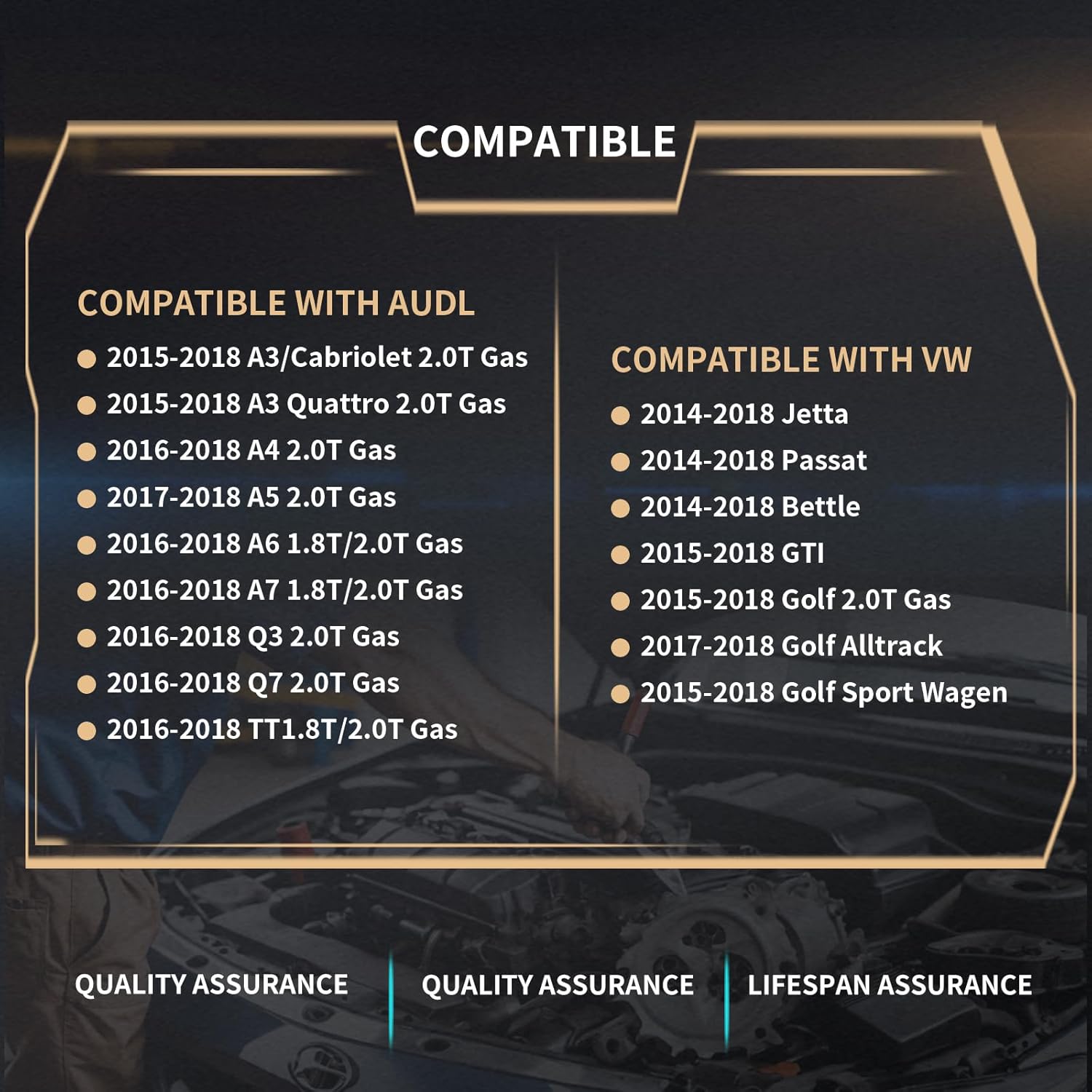 06K103495 PCV Valve Assembly (Crankcase Ventilation Valve) – Compatible with VW Golf/Jetta/Passat/GTI & Audi A3/A4 1.8T 2.0T (2014-2018) – Replaces 06K103495AT / 06K013495AA