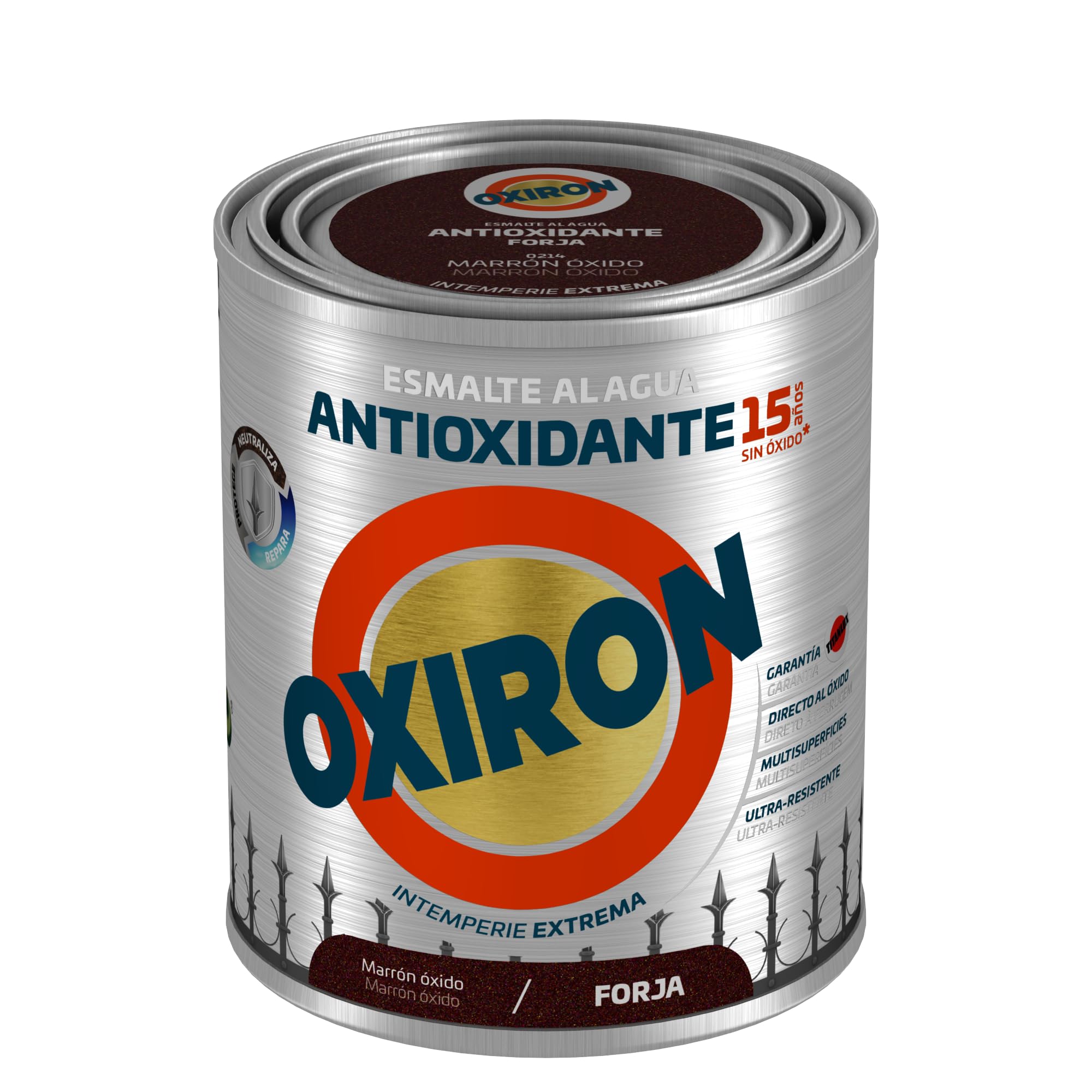 Bruguer PINTURA OXIRON AL AGUA FORJA MARRON OXIDO 750 ML