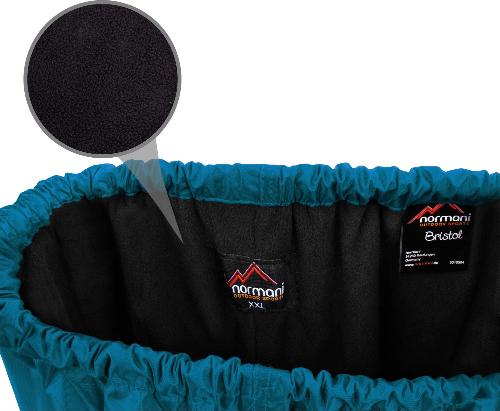 normani Kinder-Regenanzug Softshellset mit Fleecefutter 2-teilig wasserdichtes Set aus Regenjacke und Regenhose für Jungen und Mädchen - Wasser- und Winddicht