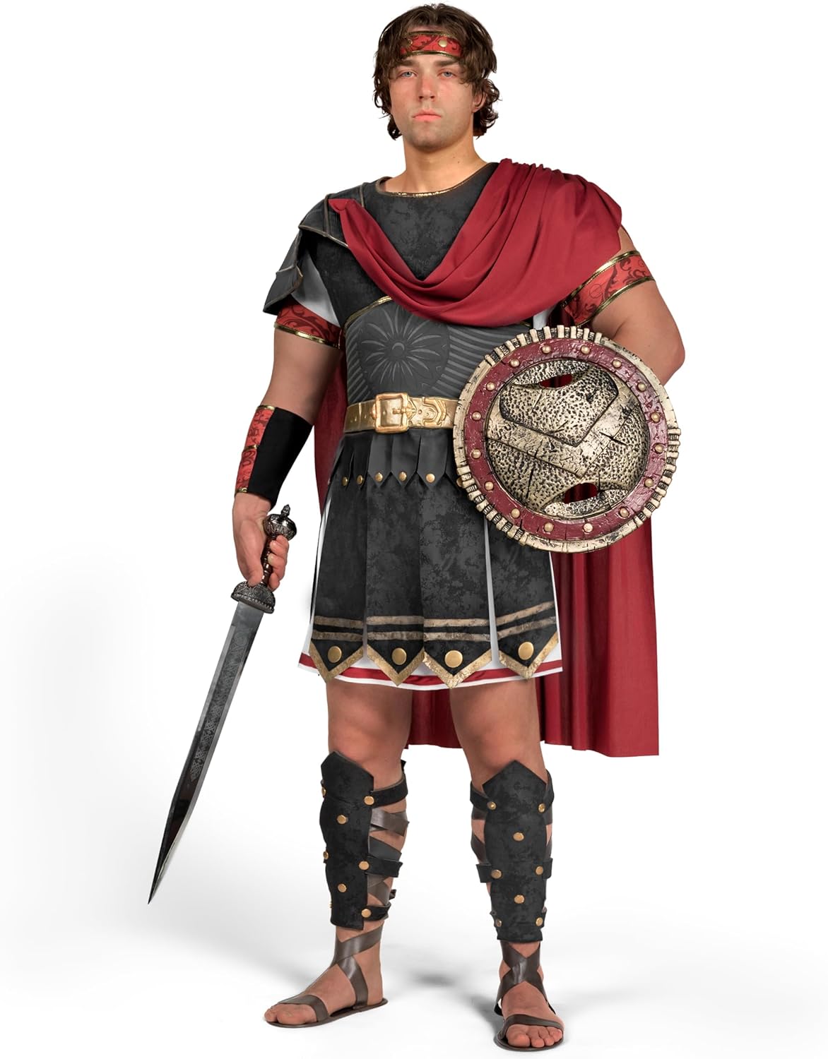 Spooktacular Creations Brave Men Roman Gladiator Costume Set