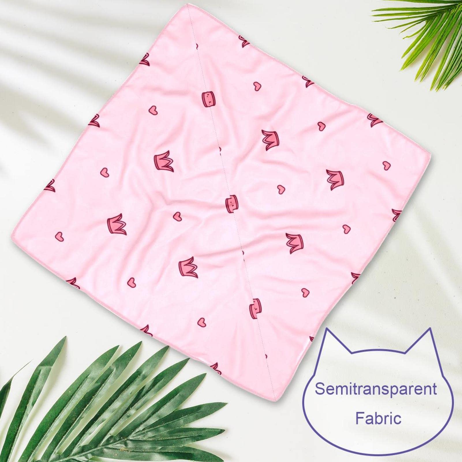 Lionheart glory Roze bloemenhondenbandana 1 pak wasbare zachte hondensjaal, vierkante verstelbare hondenbandana's voor kleine honden en katten
