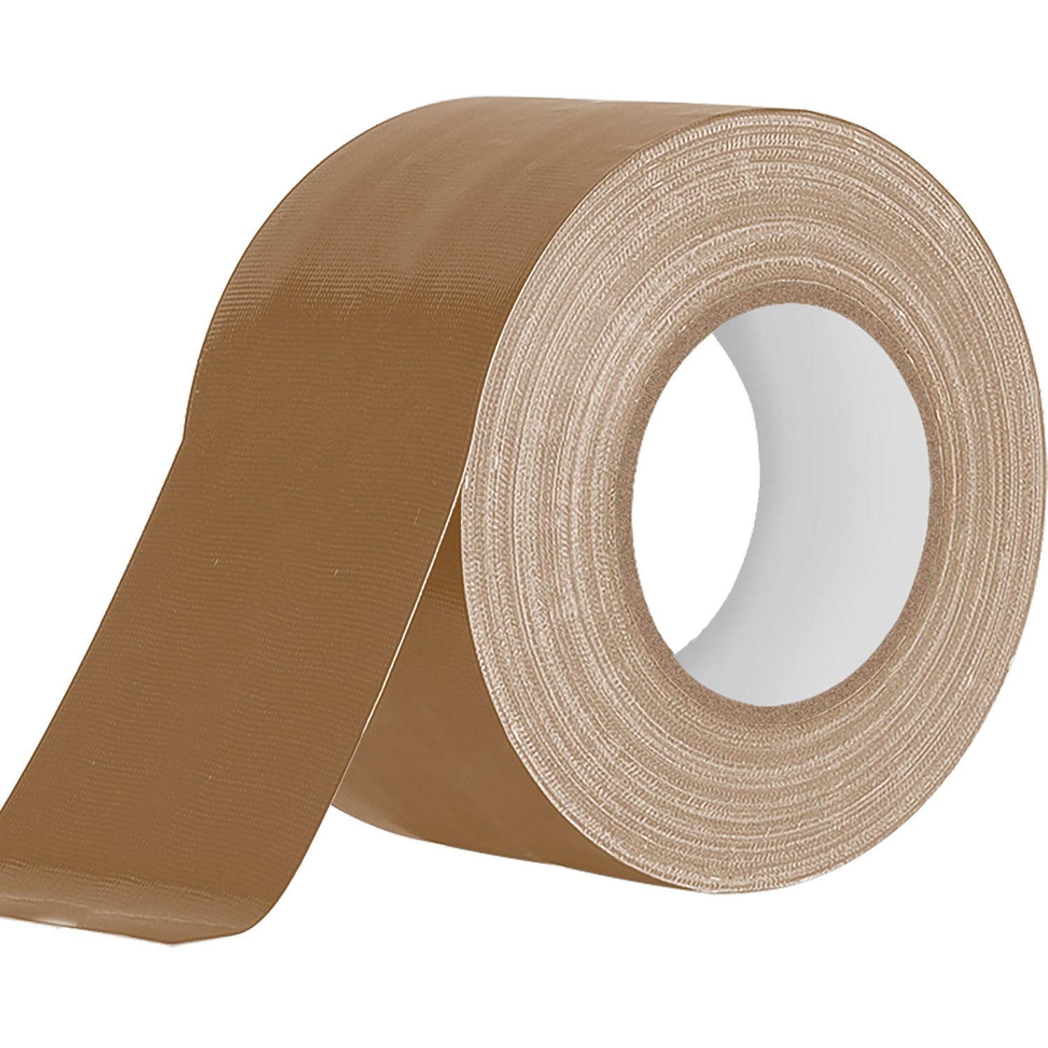 Humyu Brown Duct Tape Haevy Duty 48mm x 20m, Gaffer Tape Strong Waterproof Cloth Repair Tape for Sealing, Bundling, Strapping, Patching, Packaging
