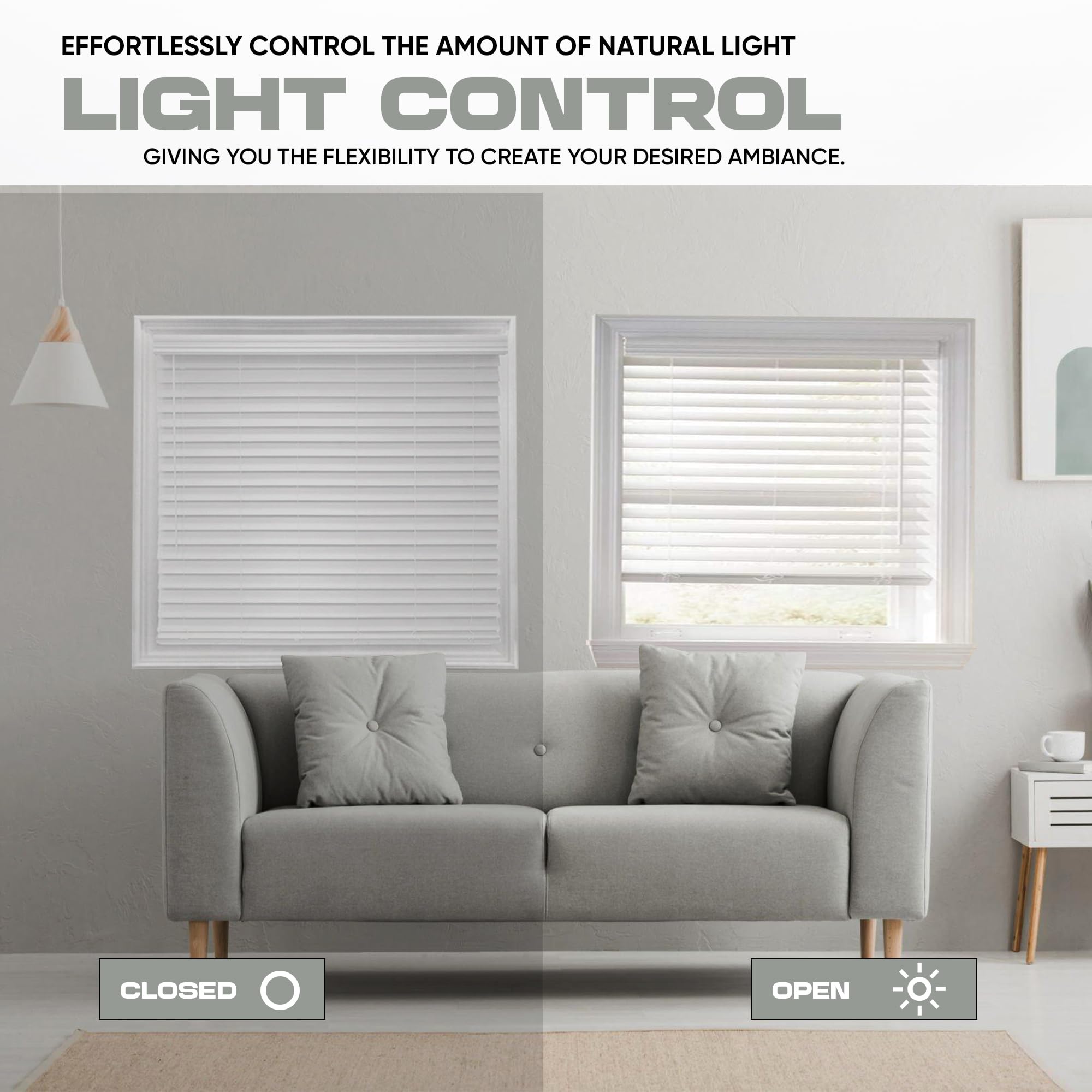 ブラインド2つ。ホワイト ブラインド 窓用