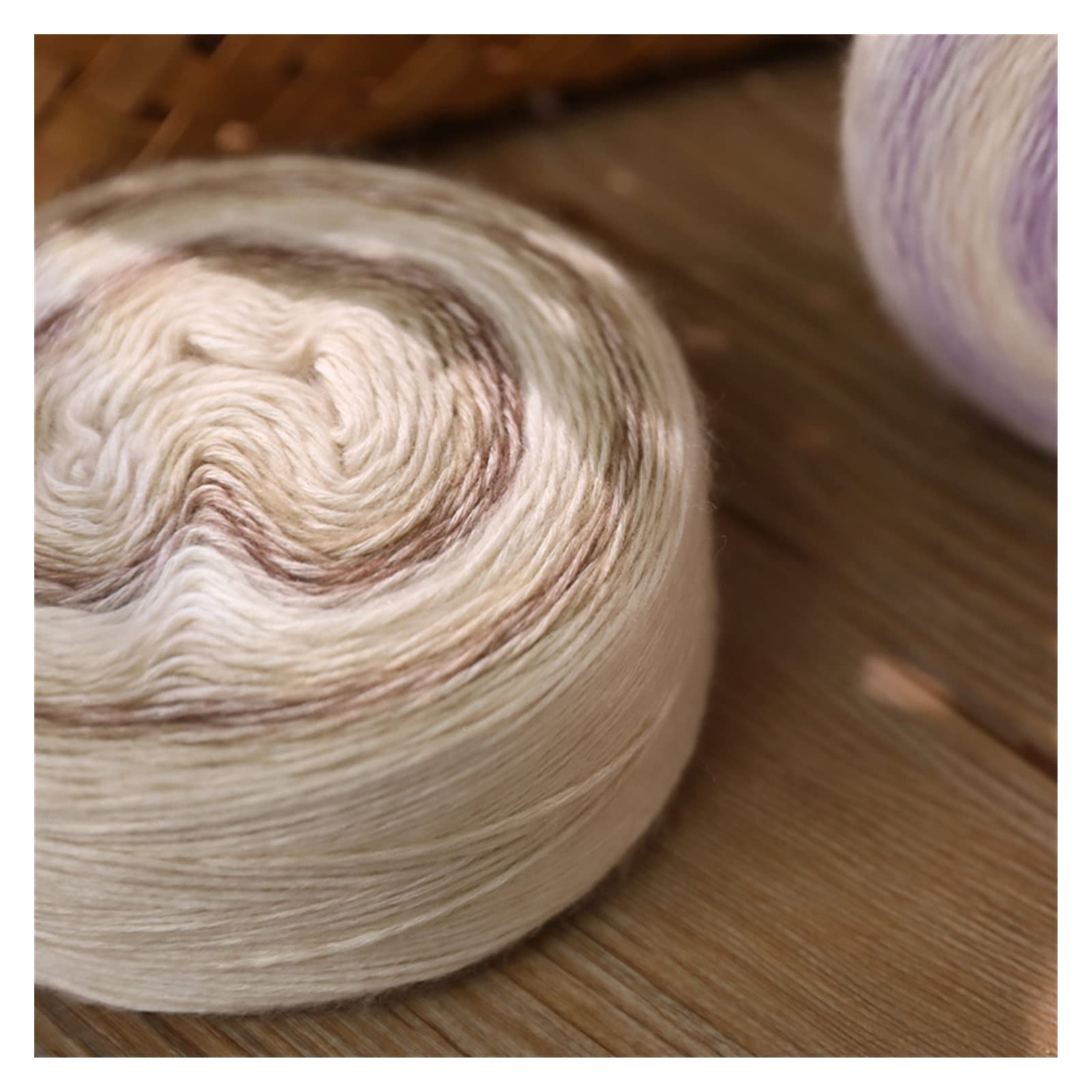 Hilo de algodón Degradado Otoño e Invierno Mano de Tejer Line de Lana de Ganchillo suéter Chal Ropa Bricolaje 15 0g / Bola Ovillos Lanas (Color : PM2803)