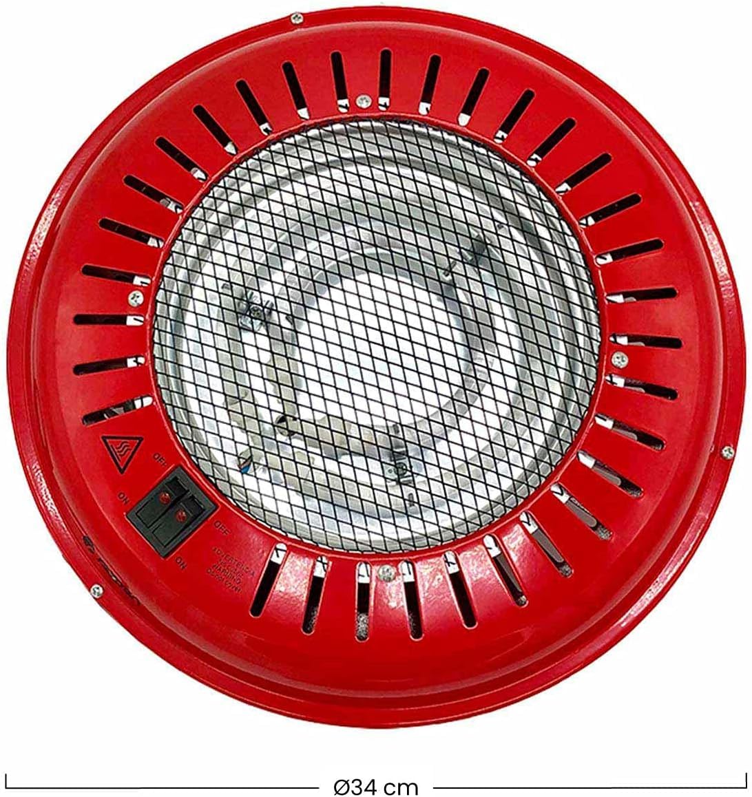 Home Brasero Eléctrico, Rojo, 800W, One Size UBOON