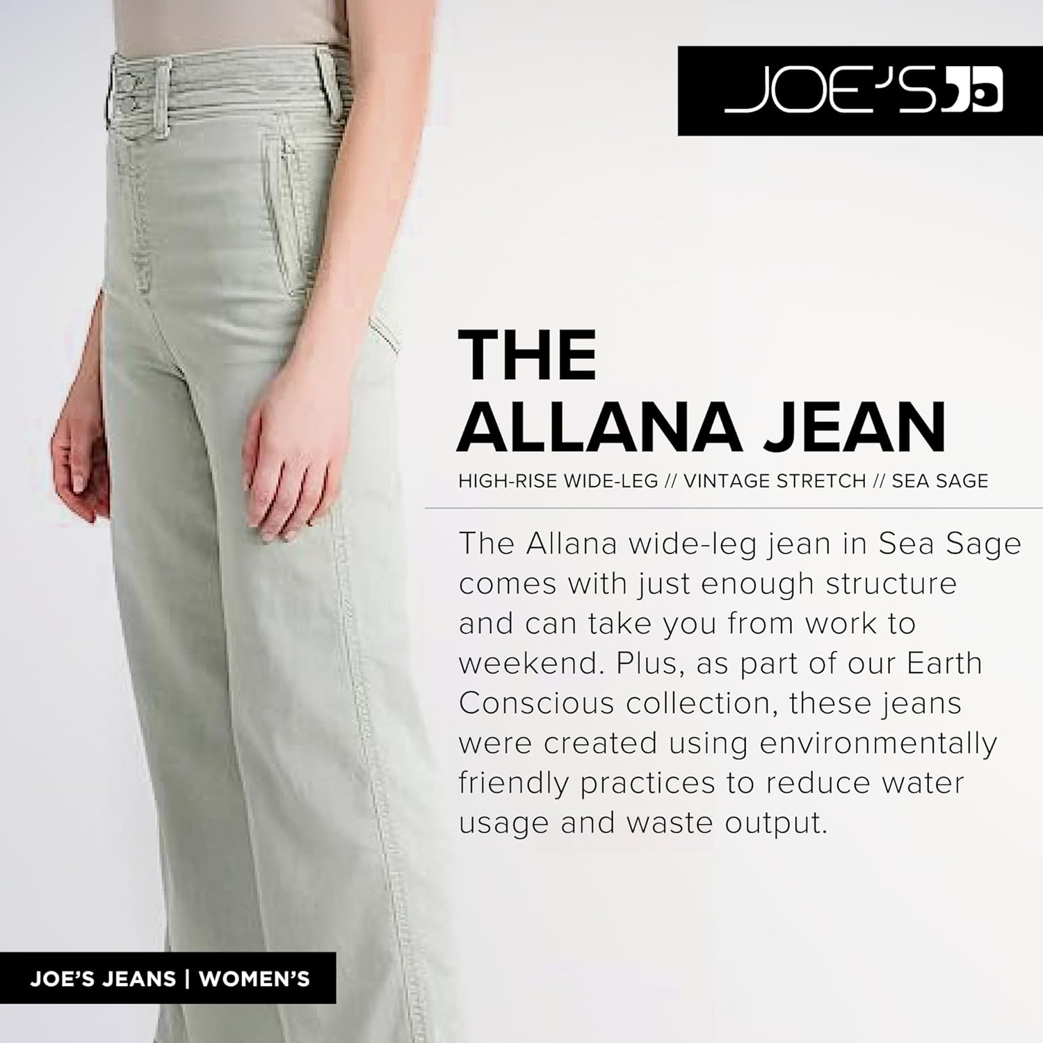 Joe's Womens The Allana Wide Leg - Image 3
