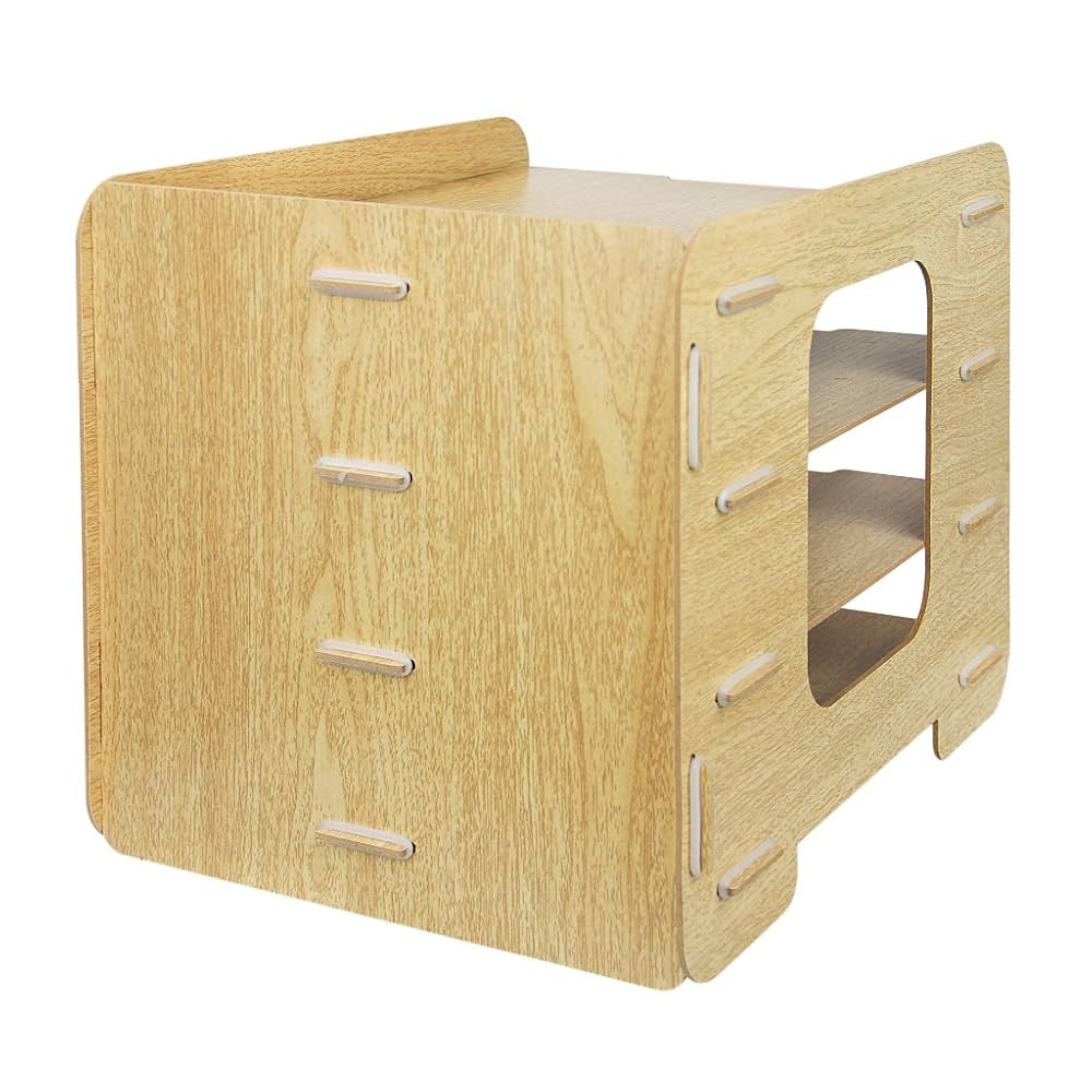 Amazon.co.jp: レターケース A4縦 収納キャビネット木製 書類棚