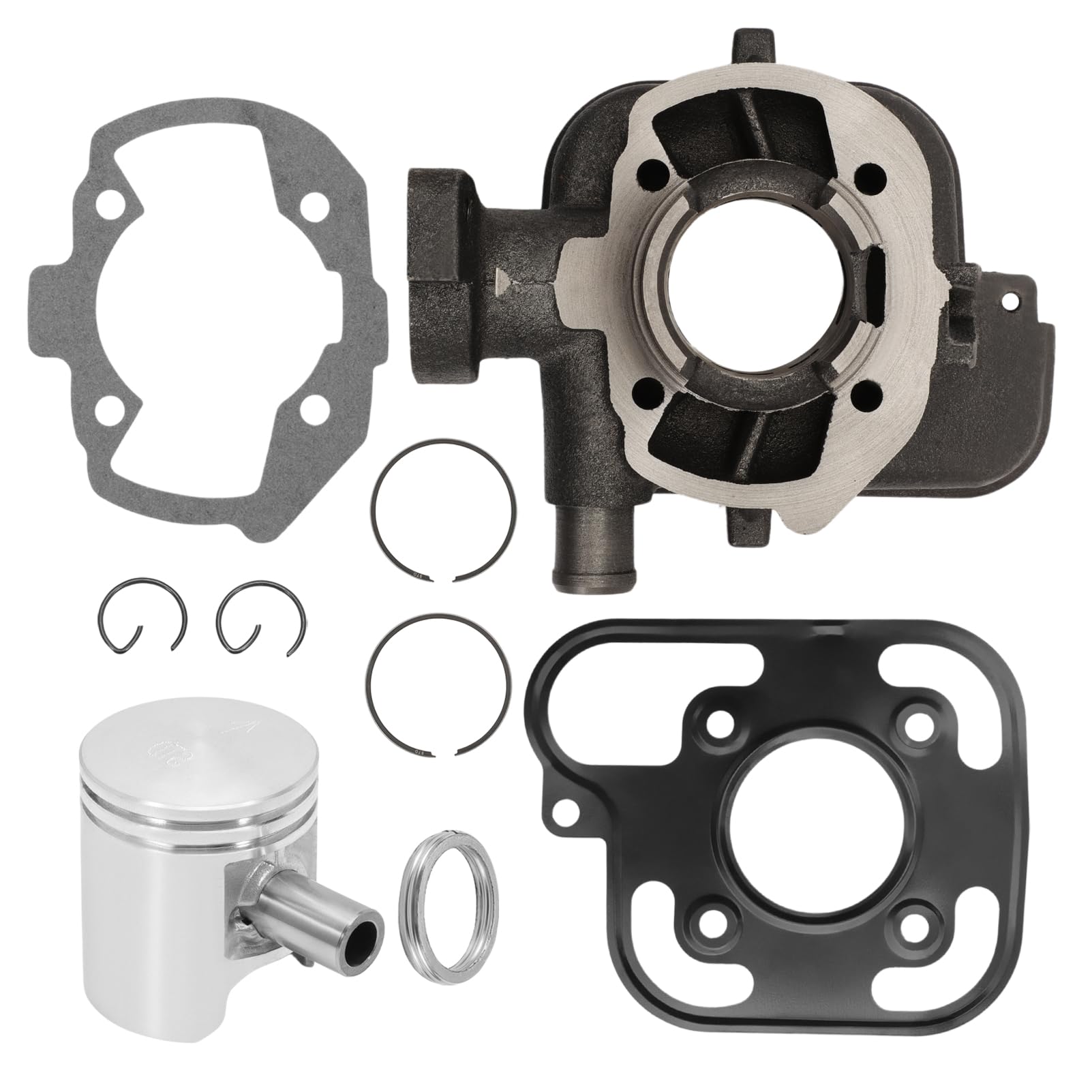 50ccm Zylinder Kit mit Kolben Kompatibel mit Speedfight 3 LC DD 2009-2015,Jet Force 2003-2015,Ludix Blaster 2 2005-2012