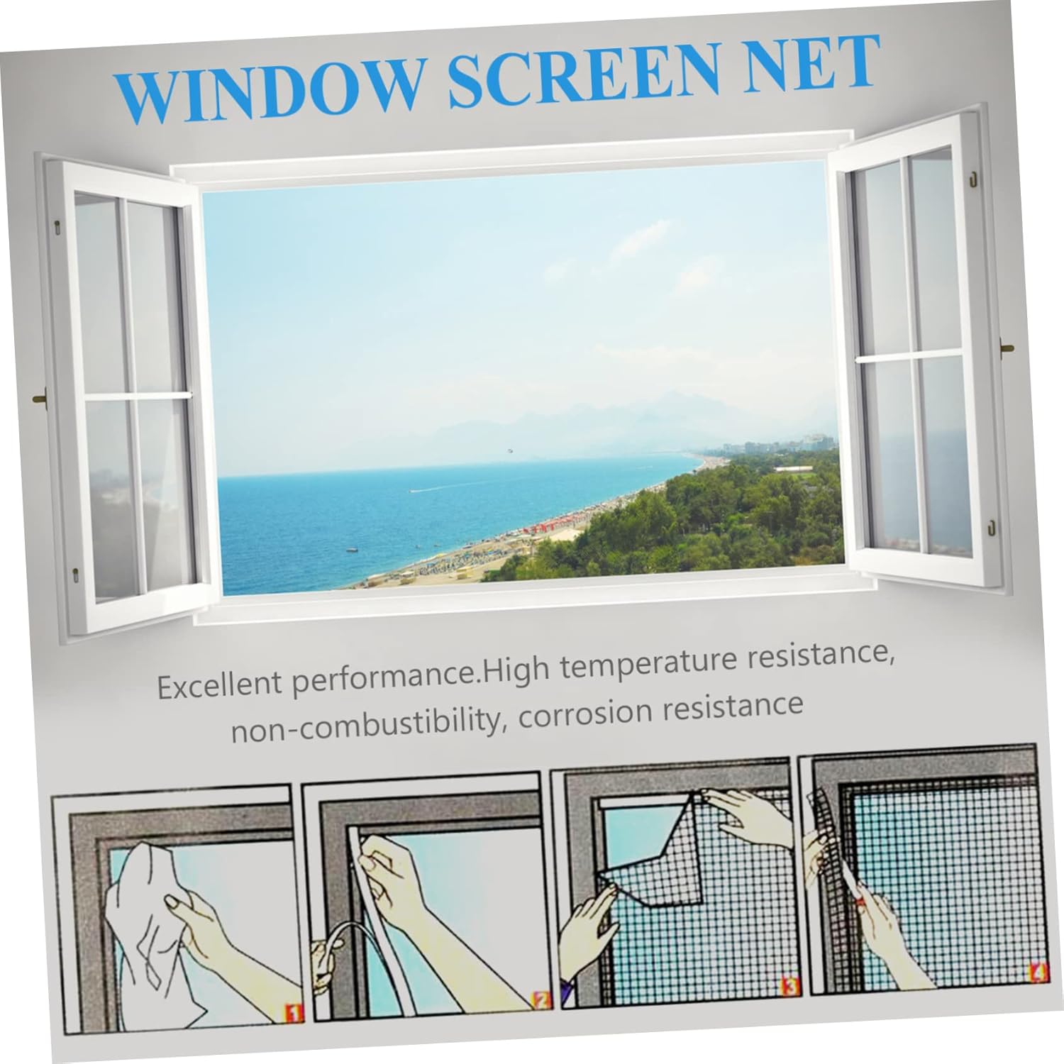 ULTECHNOVO 5pcs Mesh Stainless Steel Wire Mesh Screen Feeder Window Screen for Outdoor Use Versatile Garden Applications