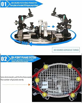 Table stringing Machine, Badminton Racket stringing Machine, Manual stringing Machine, Tennis Racket stringing Machine 360 Degree Rotation