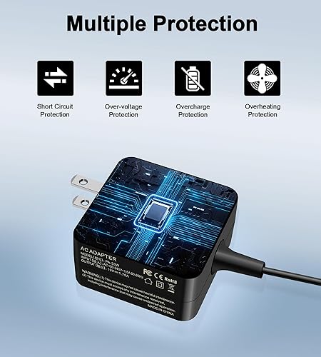 33W Charger Compatible with Asus Eeebook X205 X205T X205TA E205SA Vivobook E200H E202S E205SA Transformer Book Flip TP200SA TP200S Chromebook C100PA C201 C201P C201PA Laptop Adapter