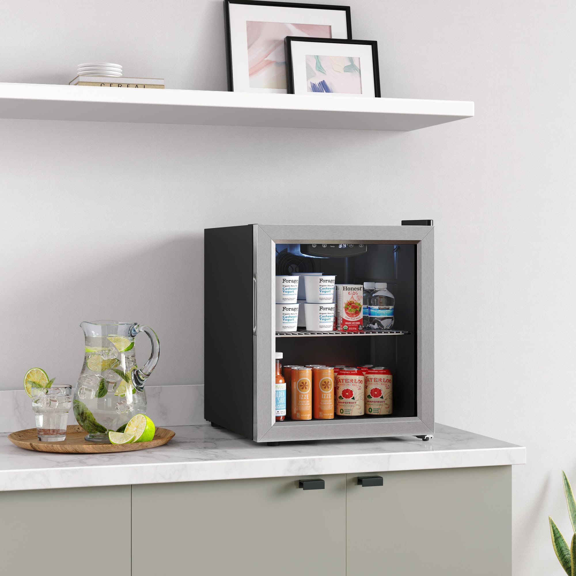 EdgeStar Bwc71 18 Inch Wide 52 Can Capacity Extreme Cool Beverage Center - Stainless Steel on Fridge.com - View 3