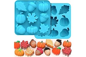 Palksky Fall Silicone Molds, Halloween Maple Candy Molds