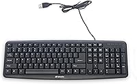 Vista 1 de Teclado con cable USB, Negro