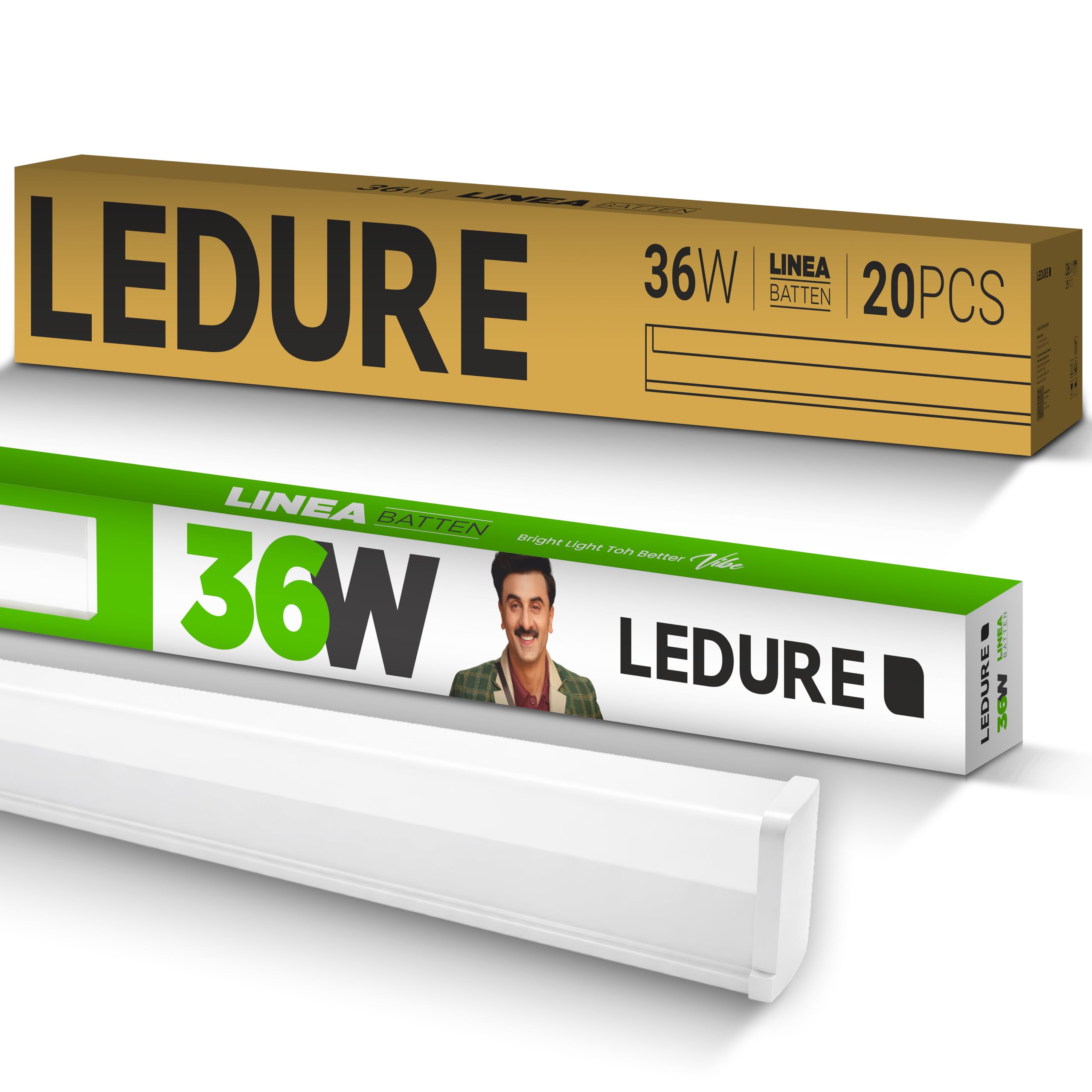 LEDURE Linea 36W LED Batten - Cool White -10 LEDURE Linea 36W LED Batten - Cool White -10