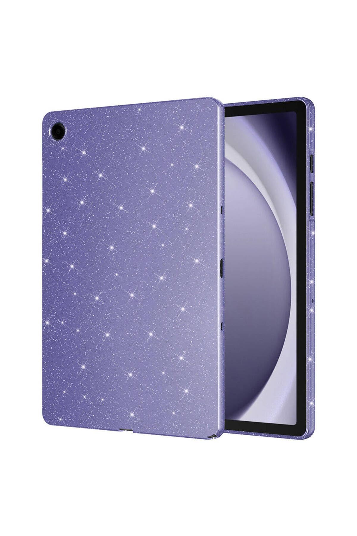 CONSTRAIN - Galaxy Tab S7 T870 Simli Parlak Görünümlü ile Uyumlu Tablet Koton Kılıf-Derin Mor 6