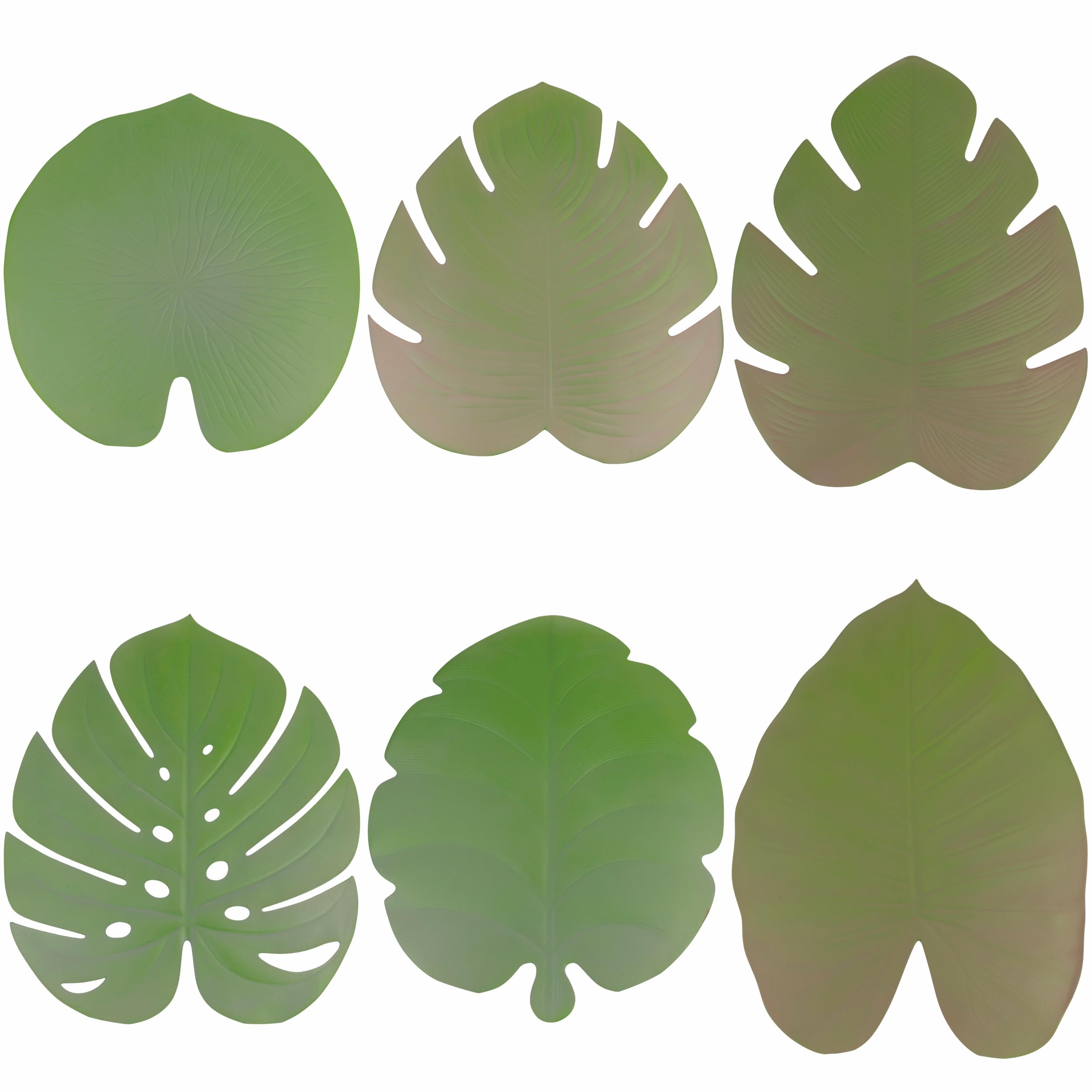 Sets de table feuilles tropicales jungle décoration table exotique