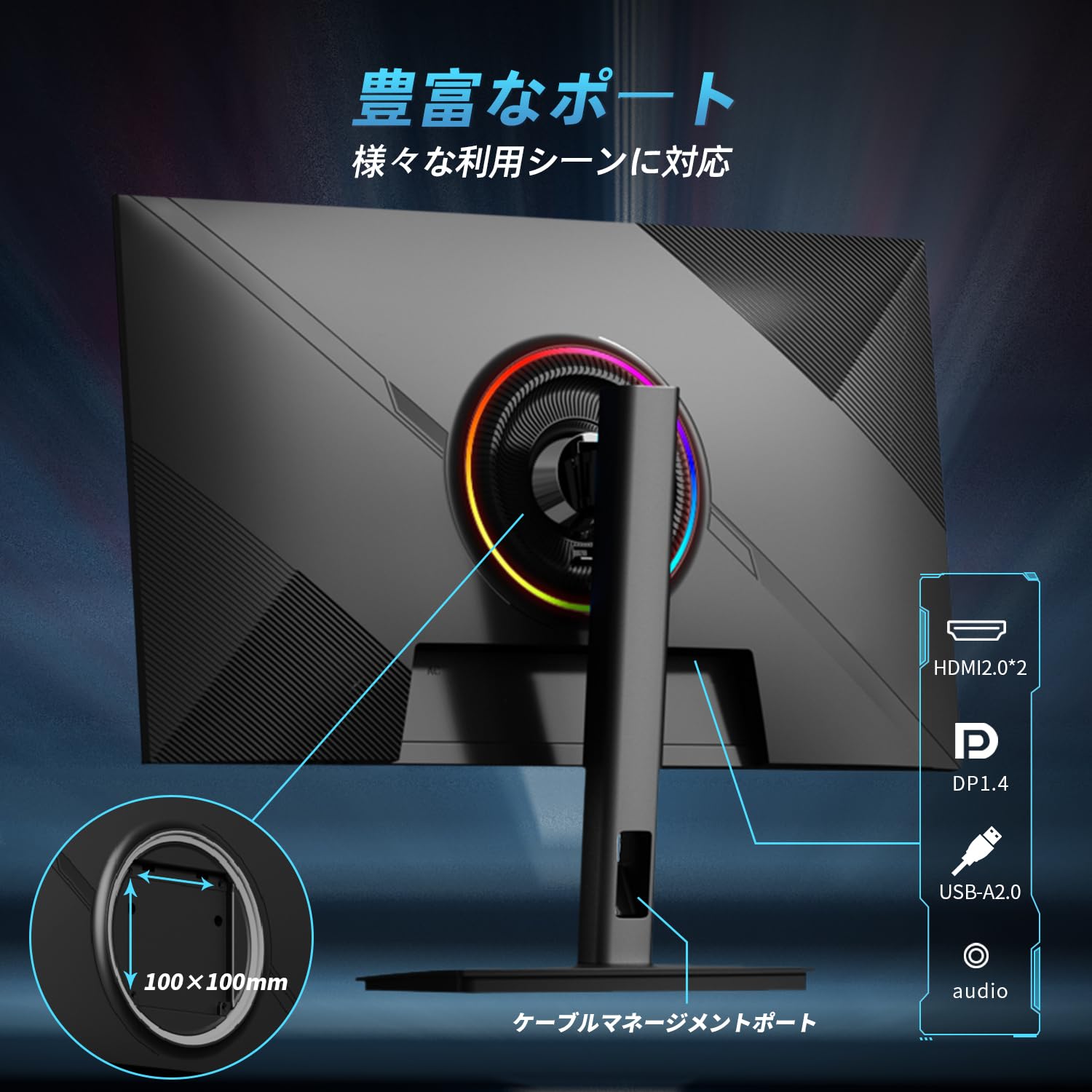 Amazon.co.jp: CUNPU 27インチ ゲーミングモニター WQHD 2560 x 1440